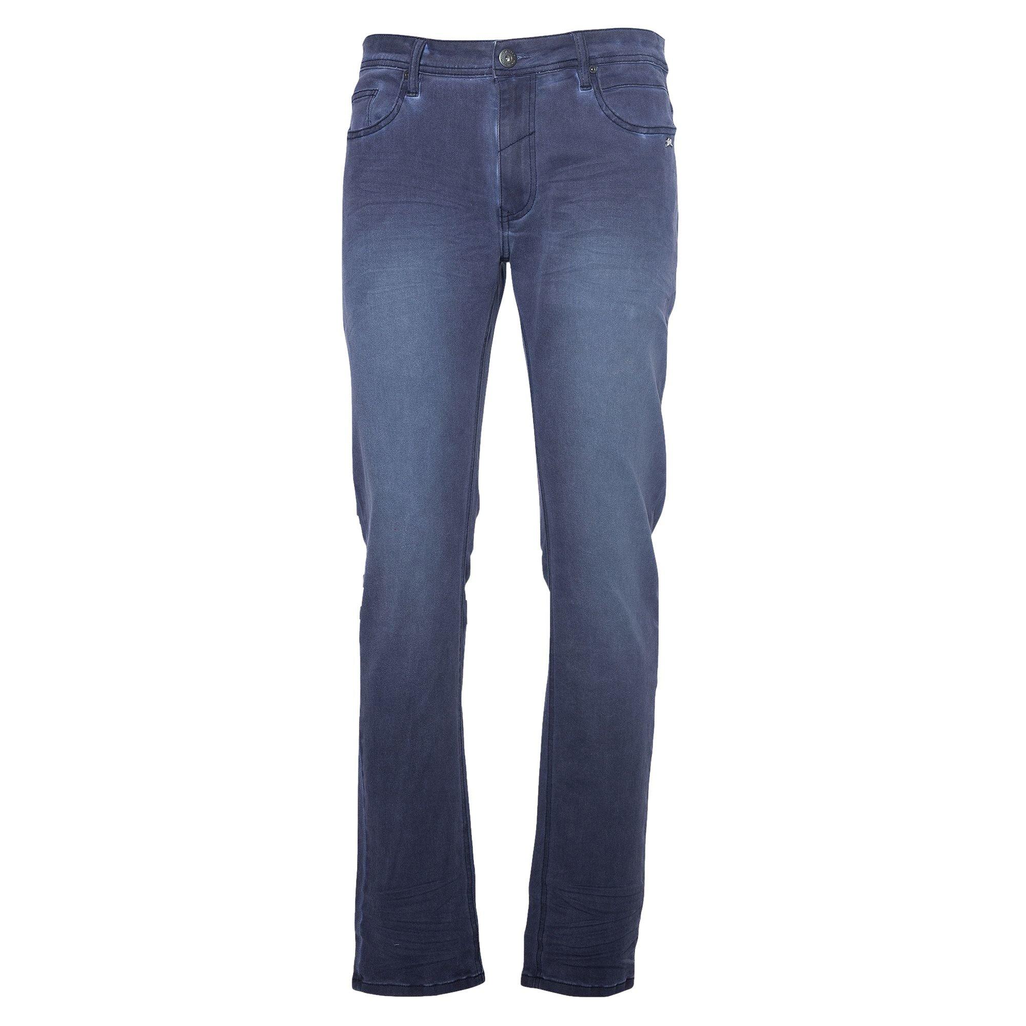 A.Tiziano Men's Finley Dark Washed Flare Jeans - Indigo - NAVY Thumbnail View 1