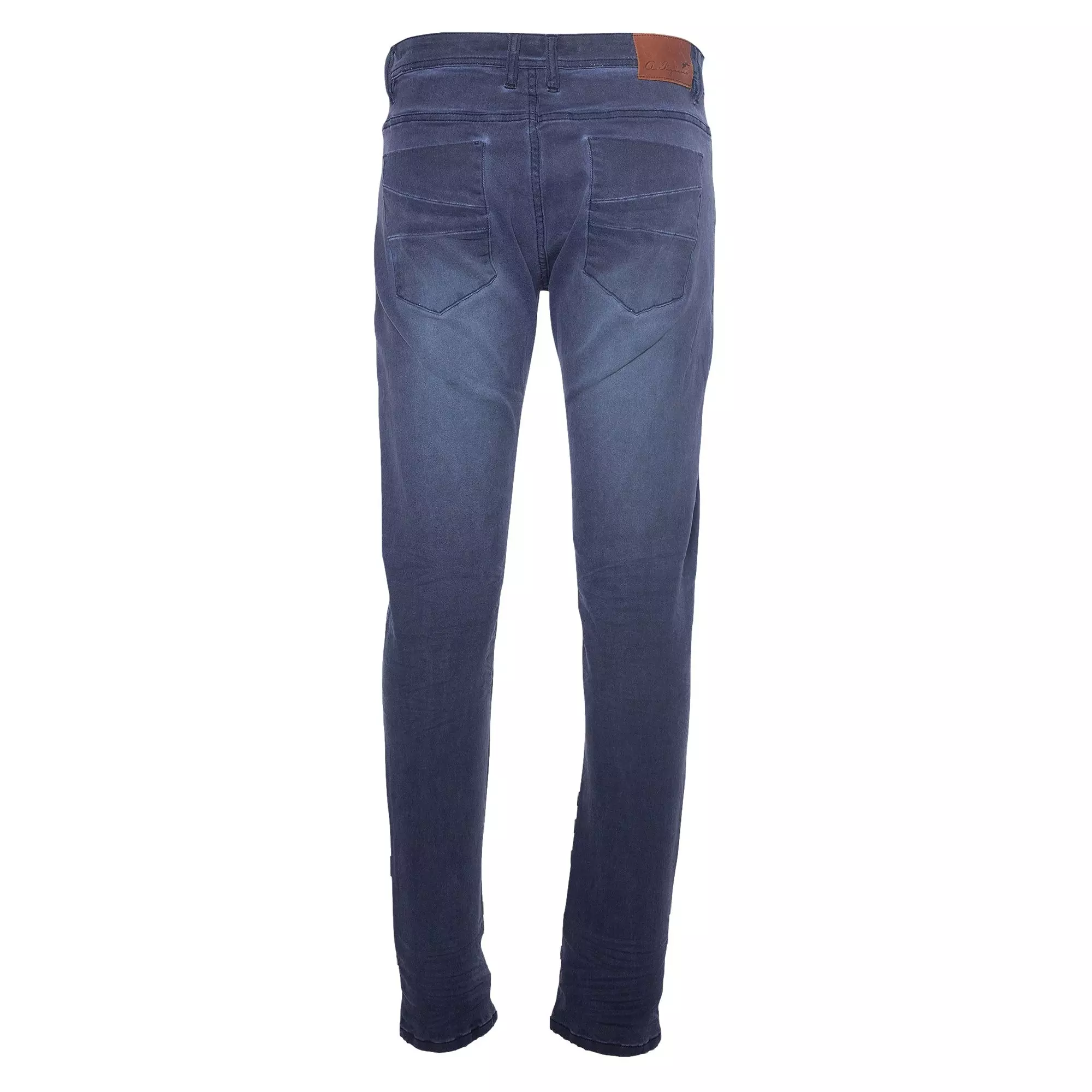 A.Tiziano Men's Finley Dark Washed Flare Jeans - Indigo - NAVY
