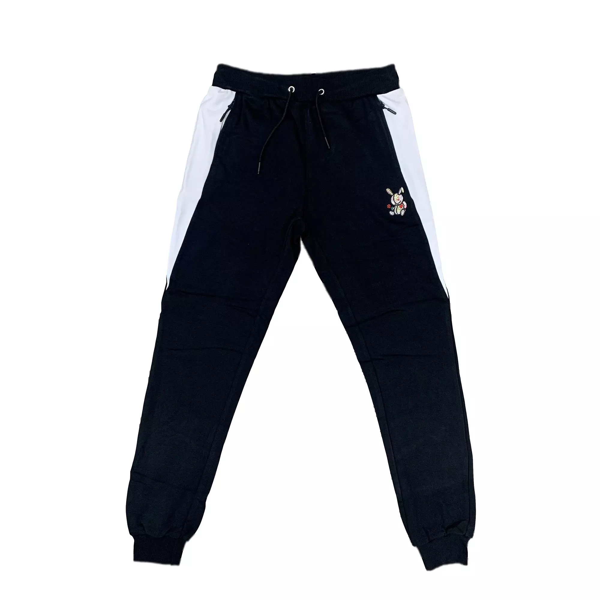 BKYS Men's Lucky Charm Flower Joggers - BLACK