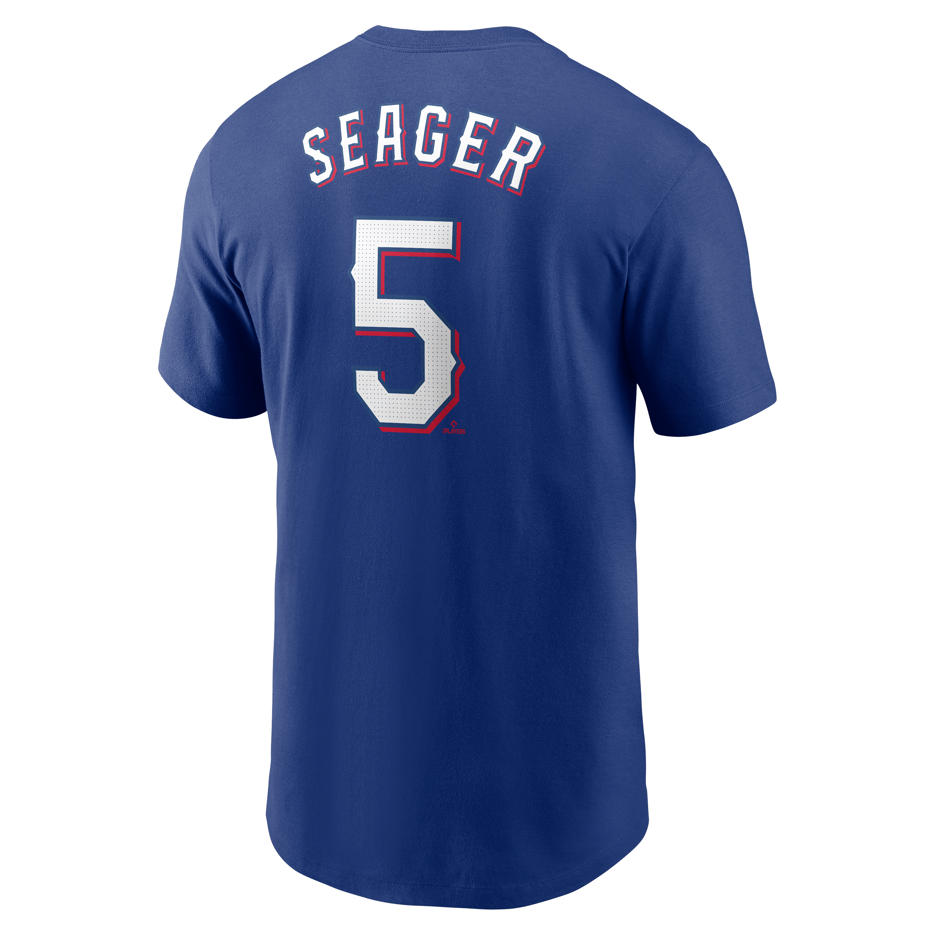 Nike Men's C. Seager Texas Rangers '24-'25 Name & Number Team Tee - BLUE Thumbnail View 2