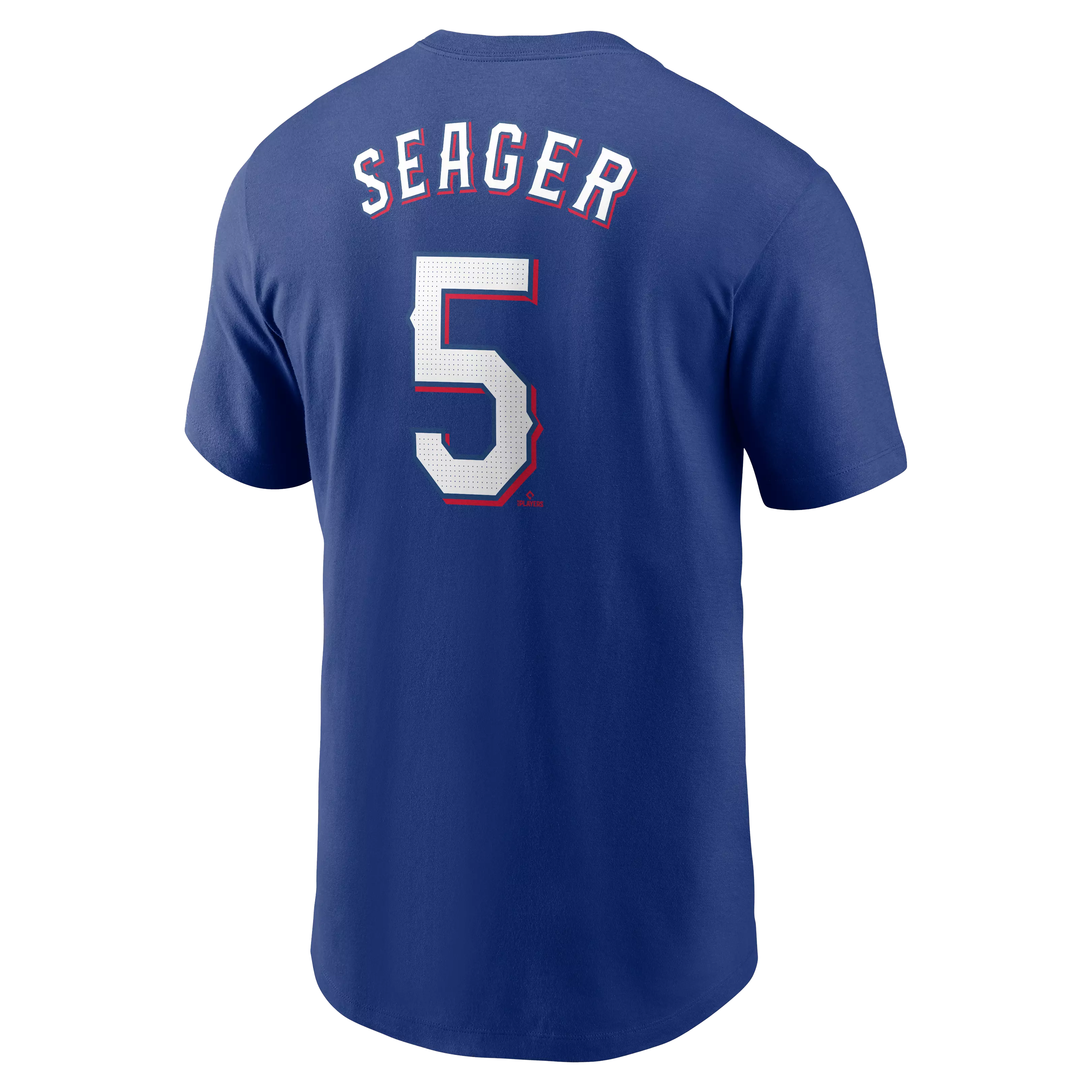 Nike Men's C. Seager Texas Rangers '24-'25 Name & Number Team Tee - BLUE