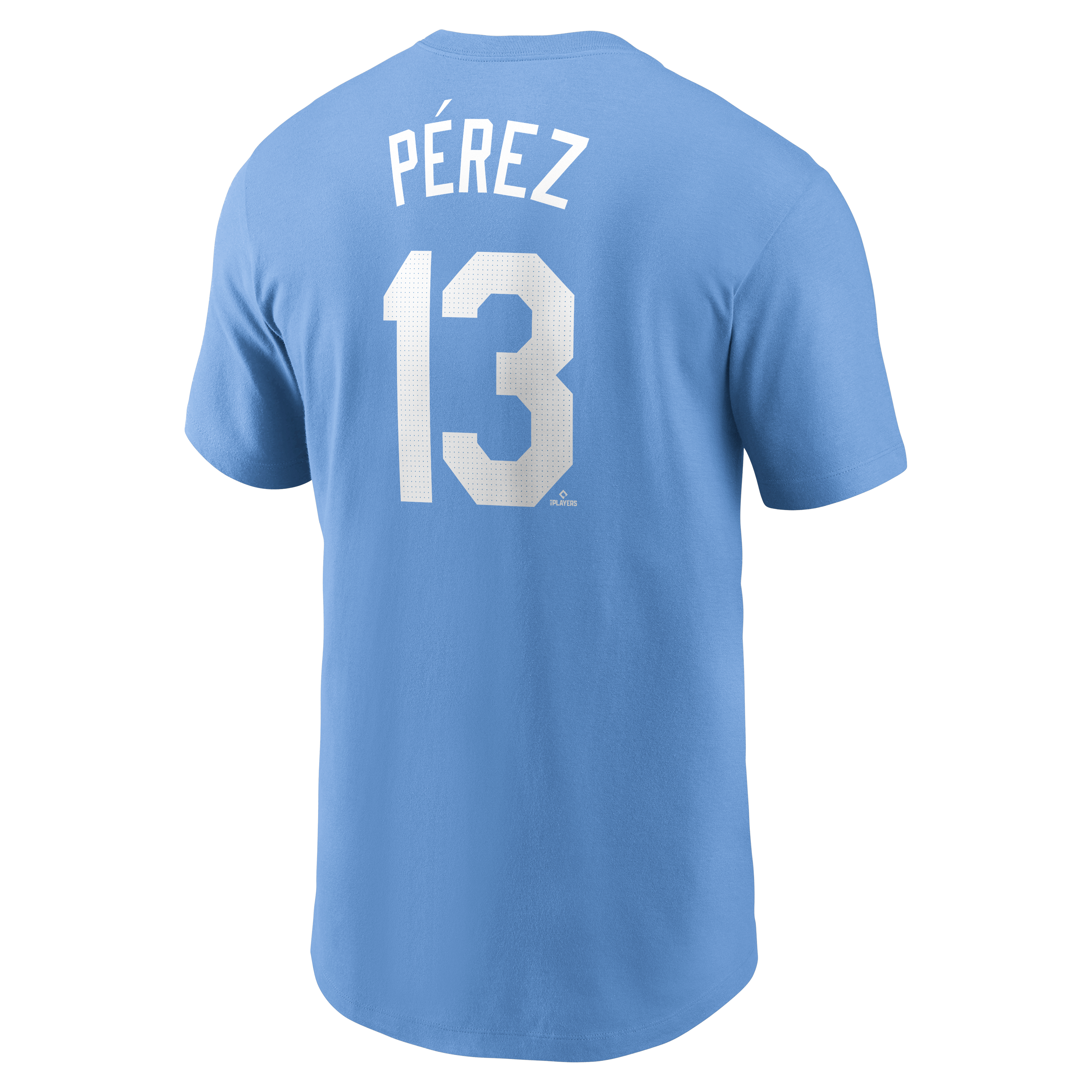 Nike Men's S. Perez Kansas City Royals '24-'25 Name & Number Team Tee - BLUE Thumbnail View 2