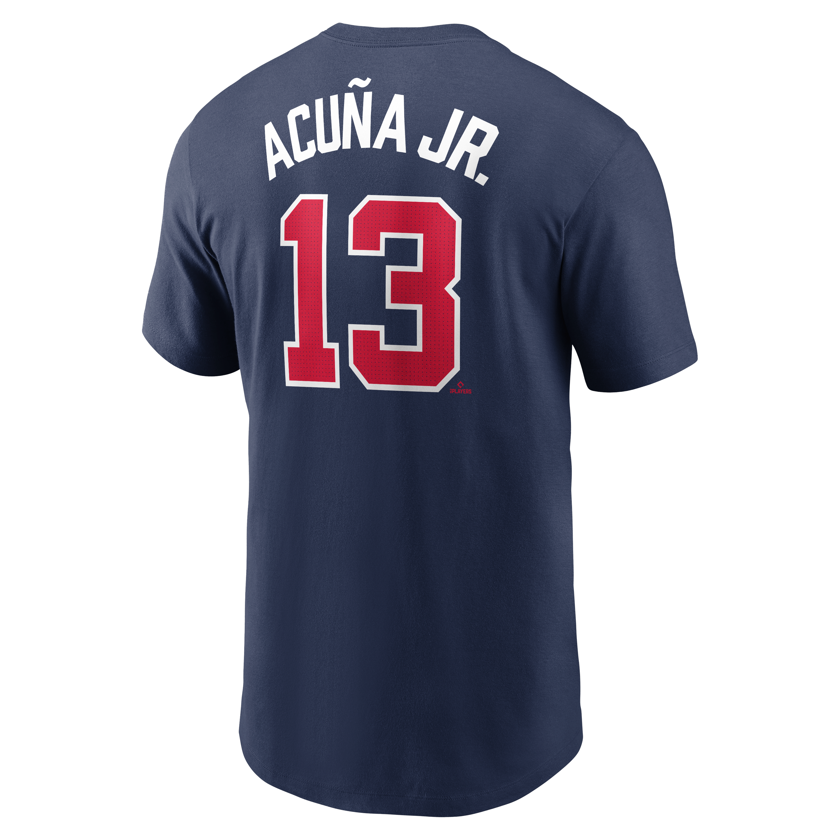 Nike Men's R. Acuna Atlanta Braves '24-'25 Name & Number Team Tee - NAVY Thumbnail View 2
