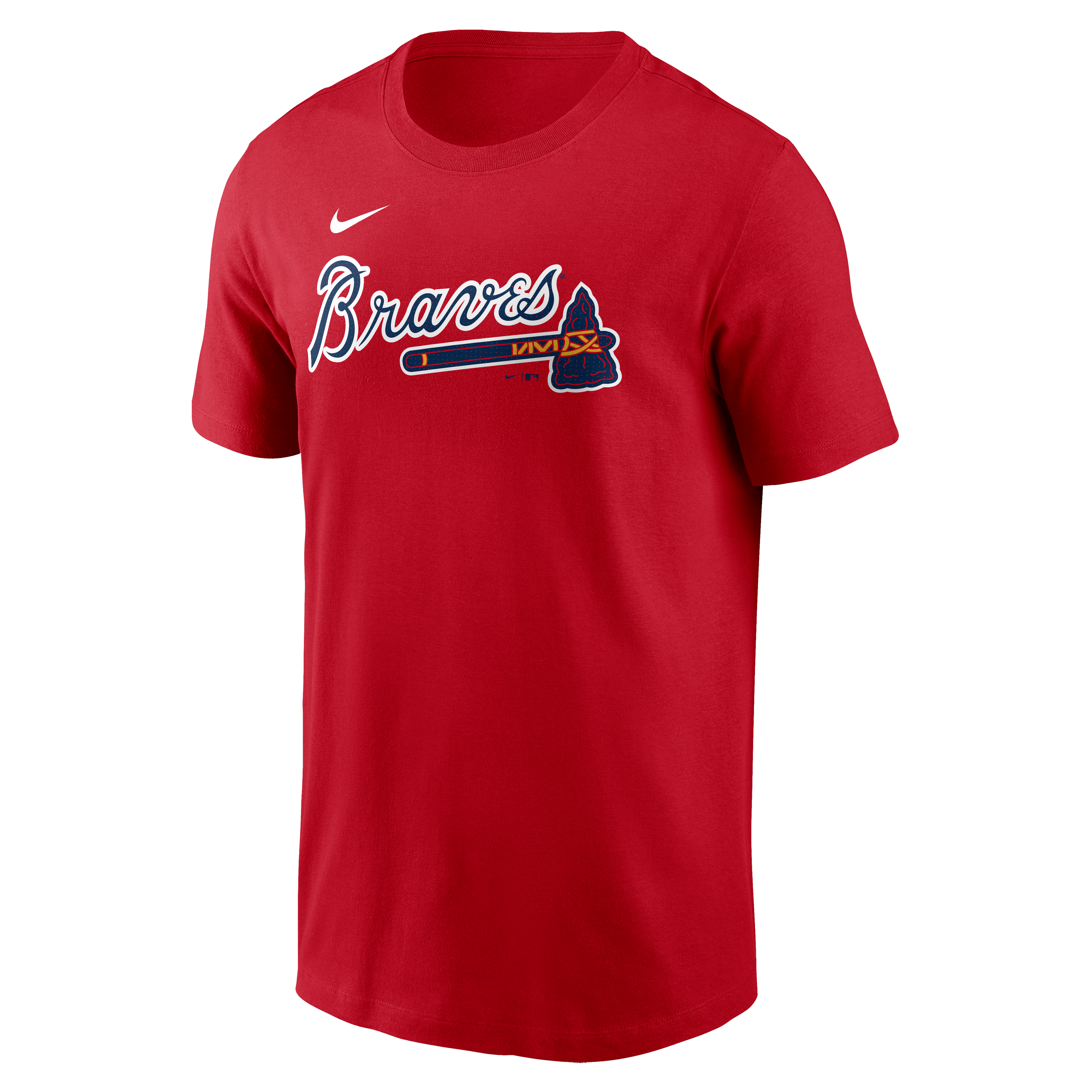 Nike Men's R. Acuna Atlanta Braves '24-'25 Name & Number Team Tee-Red - RED Thumbnail View 1