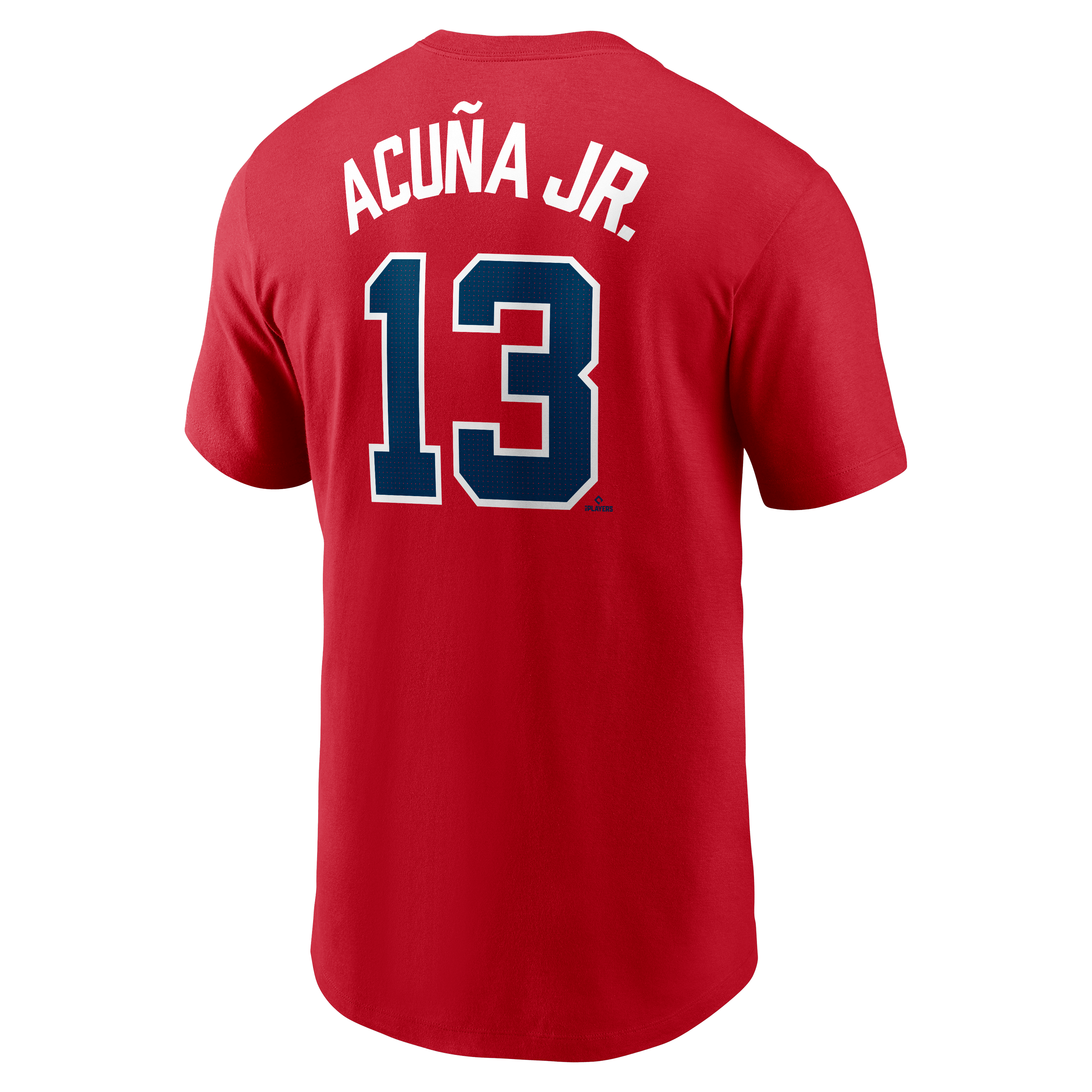 Nike Men's R. Acuna Atlanta Braves '24-'25 Name & Number Team Tee-Red - RED Thumbnail View 2