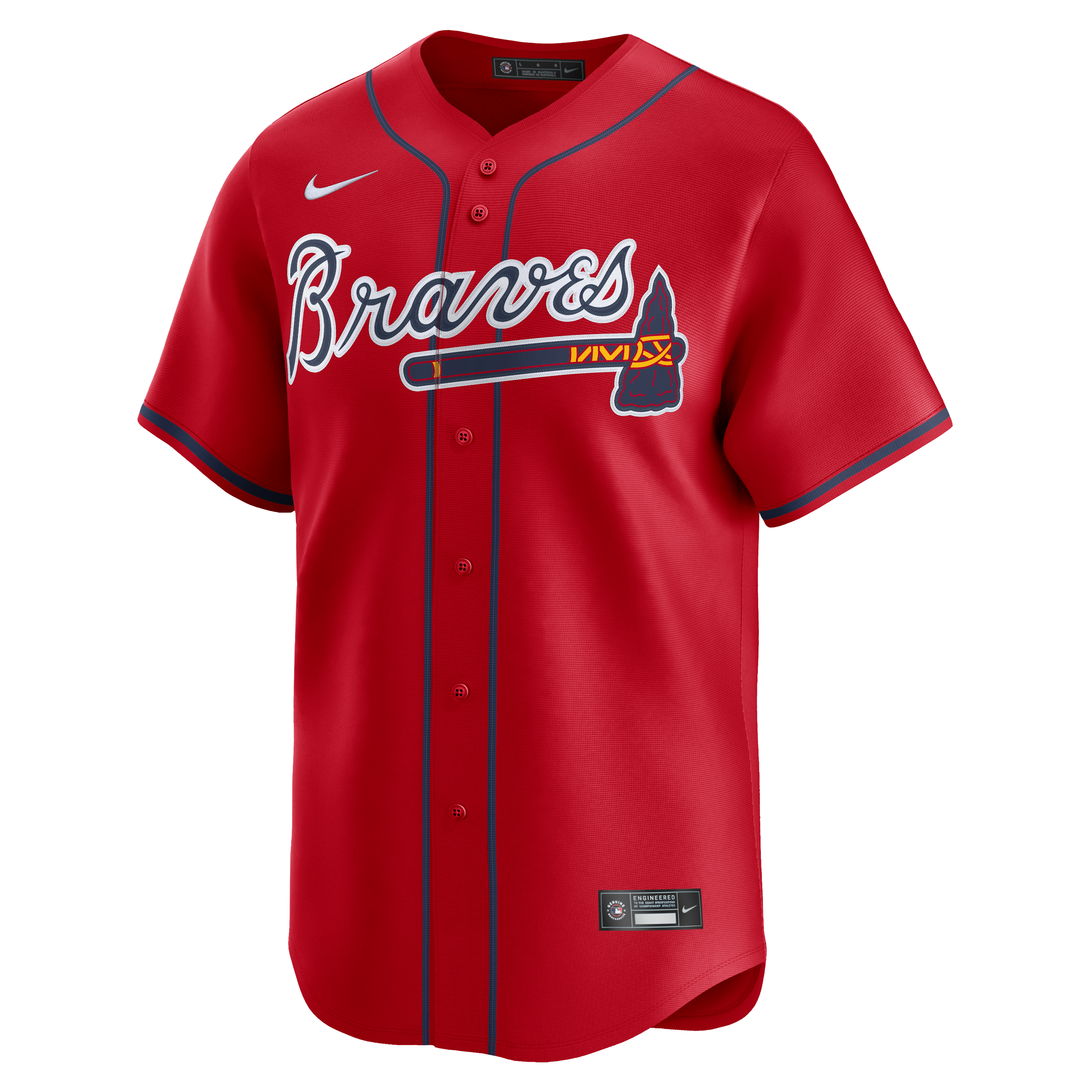 Nike Men's R. Acuna Atlanta Braves '24-'25 Limited Player Alternate Jersey-Red - RED Thumbnail View 1