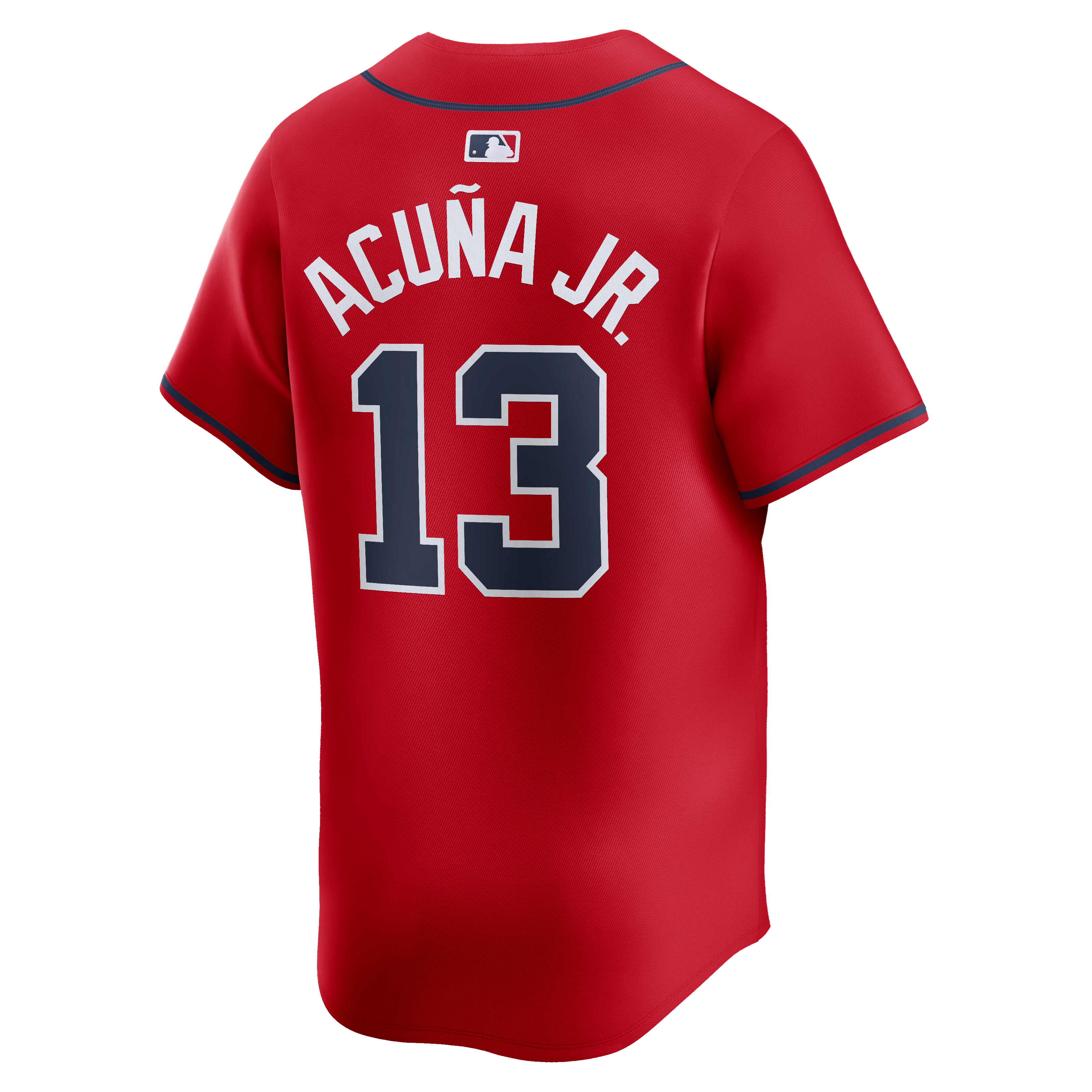 Nike Men's R. Acuna Atlanta Braves '24-'25 Limited Player Alternate Jersey-Red - RED Thumbnail View 2