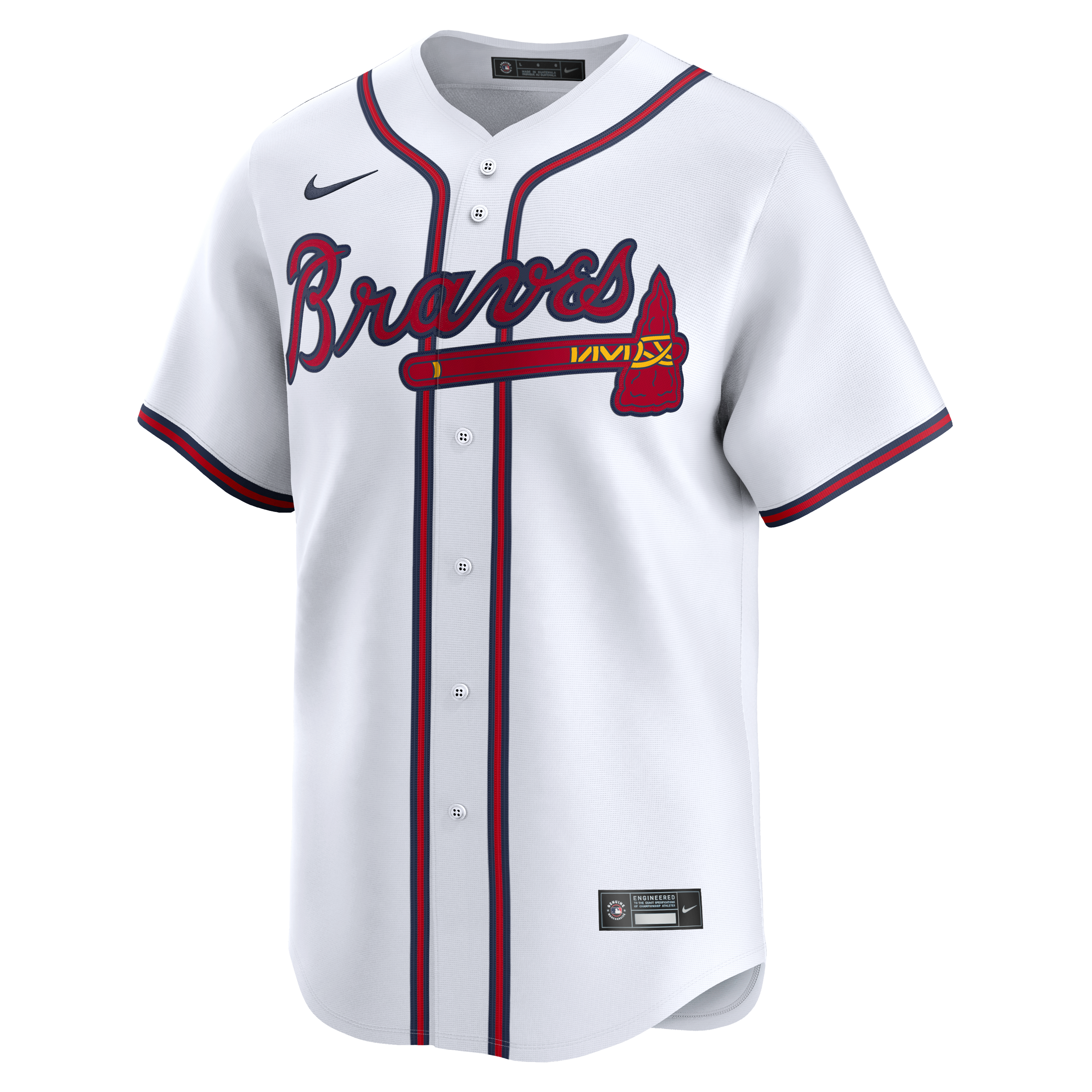 Nike Men's Atlanta Braves '24-'25 Limited Player Home Jersey - WHITE Thumbnail View 1