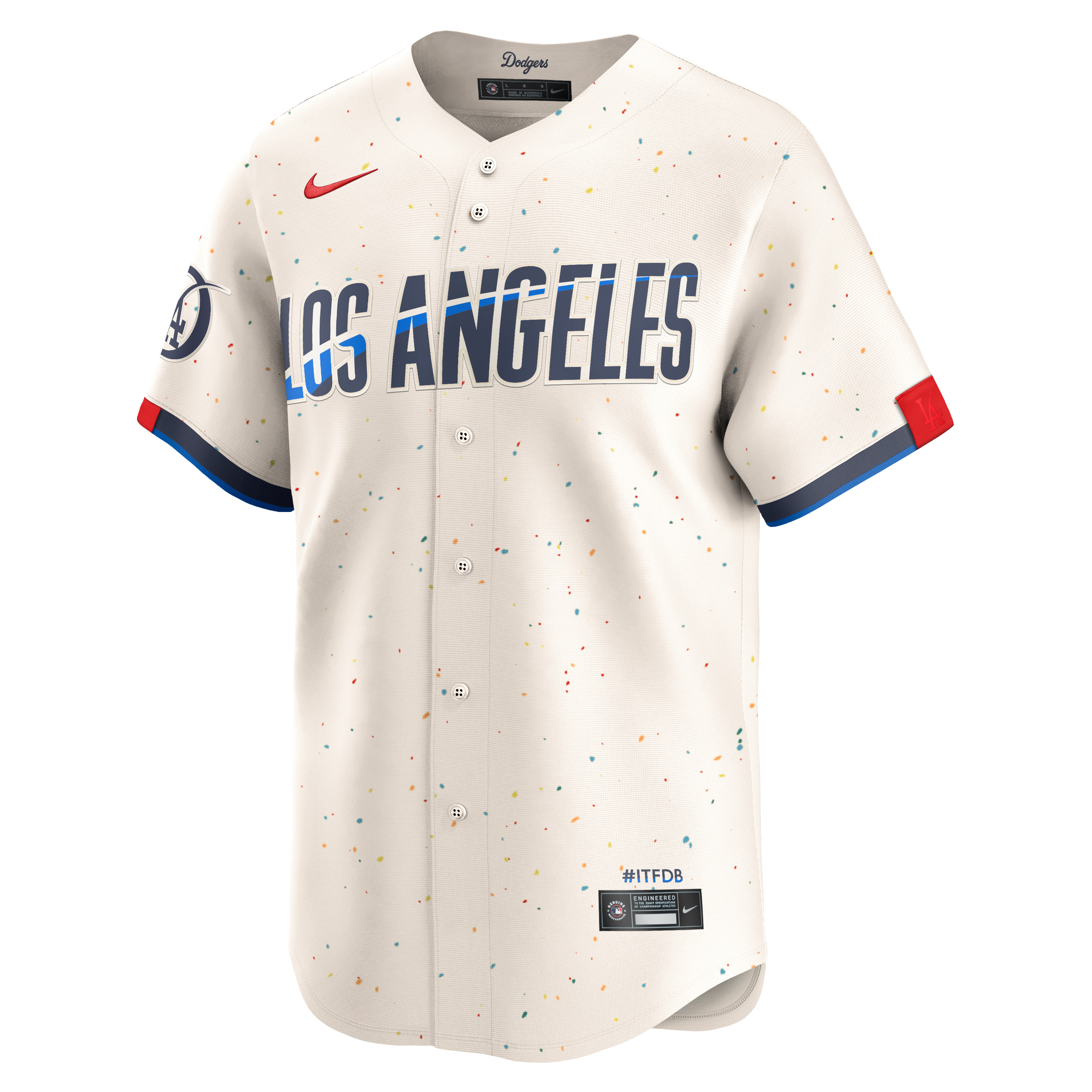 Nike Men's Los Angeles Dodgers '24-'25 City Connect Limited Player Jersey-White - WHITE Thumbnail View 1