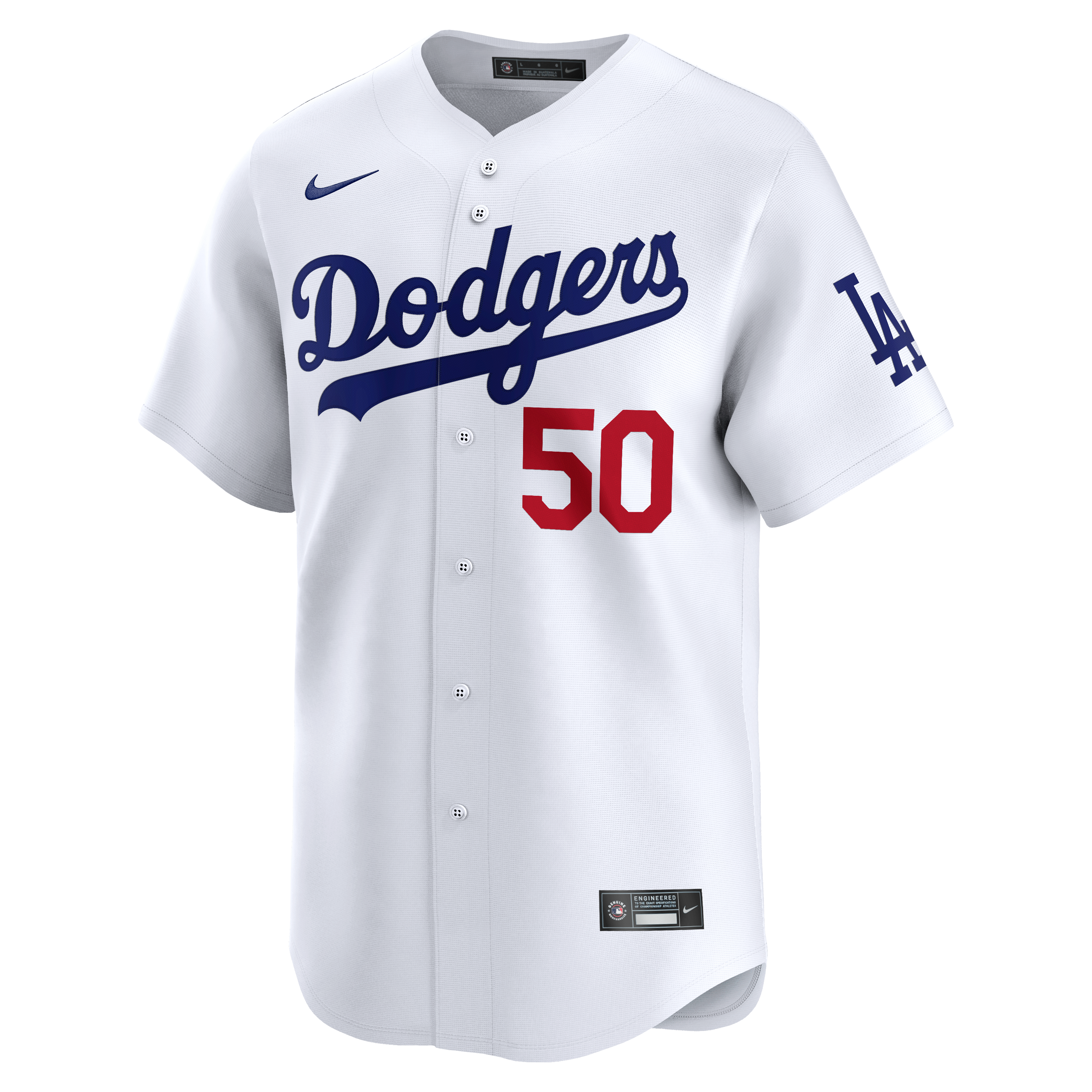 Nike Men's Los Angeles Dodgers '24-'25 Limited Player Home Jersey - WHITE Thumbnail View 1