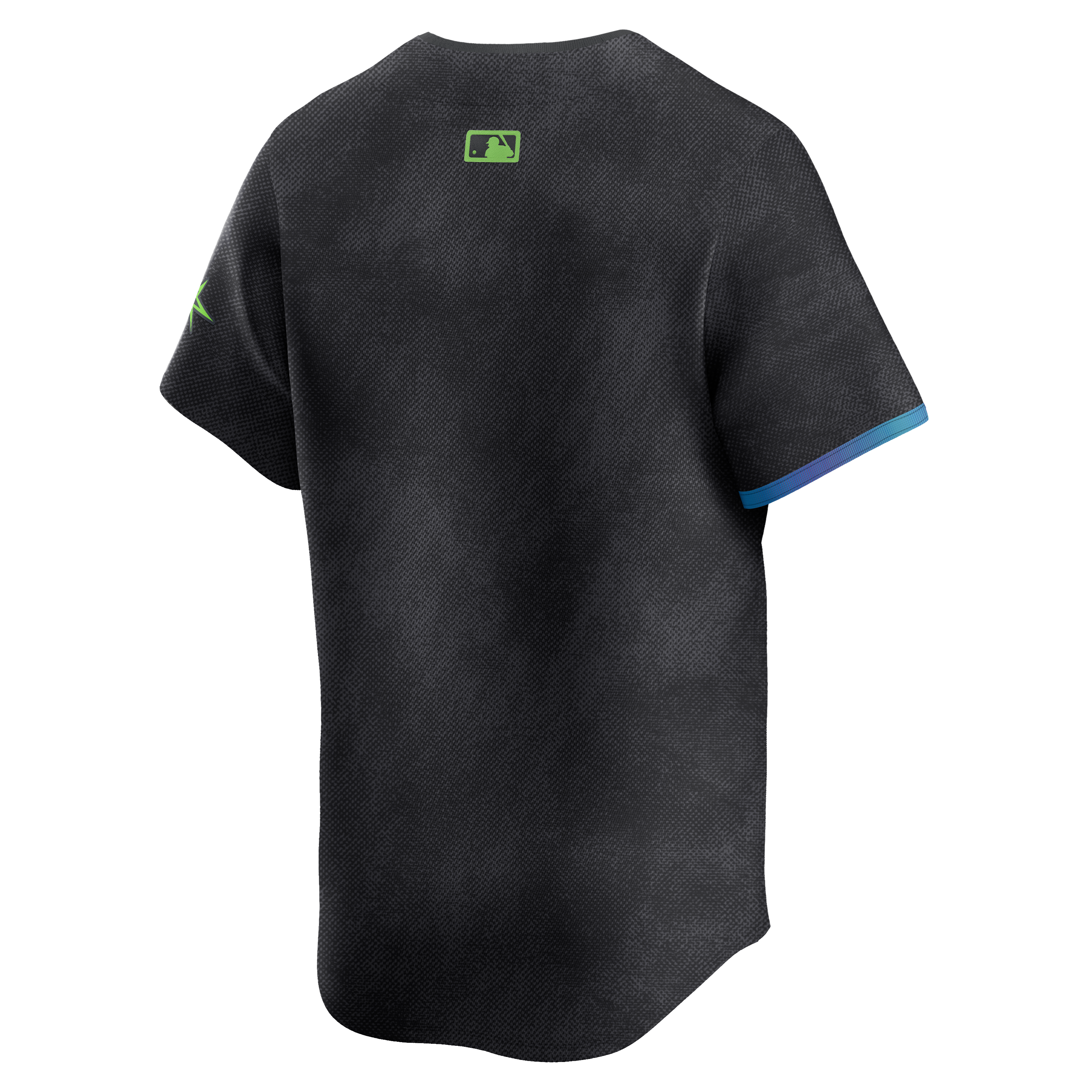 Nike Men's Tampa Bay Rays'24-'25 City Connect Limited Player Jersey-Black - WHITE Thumbnail View 2