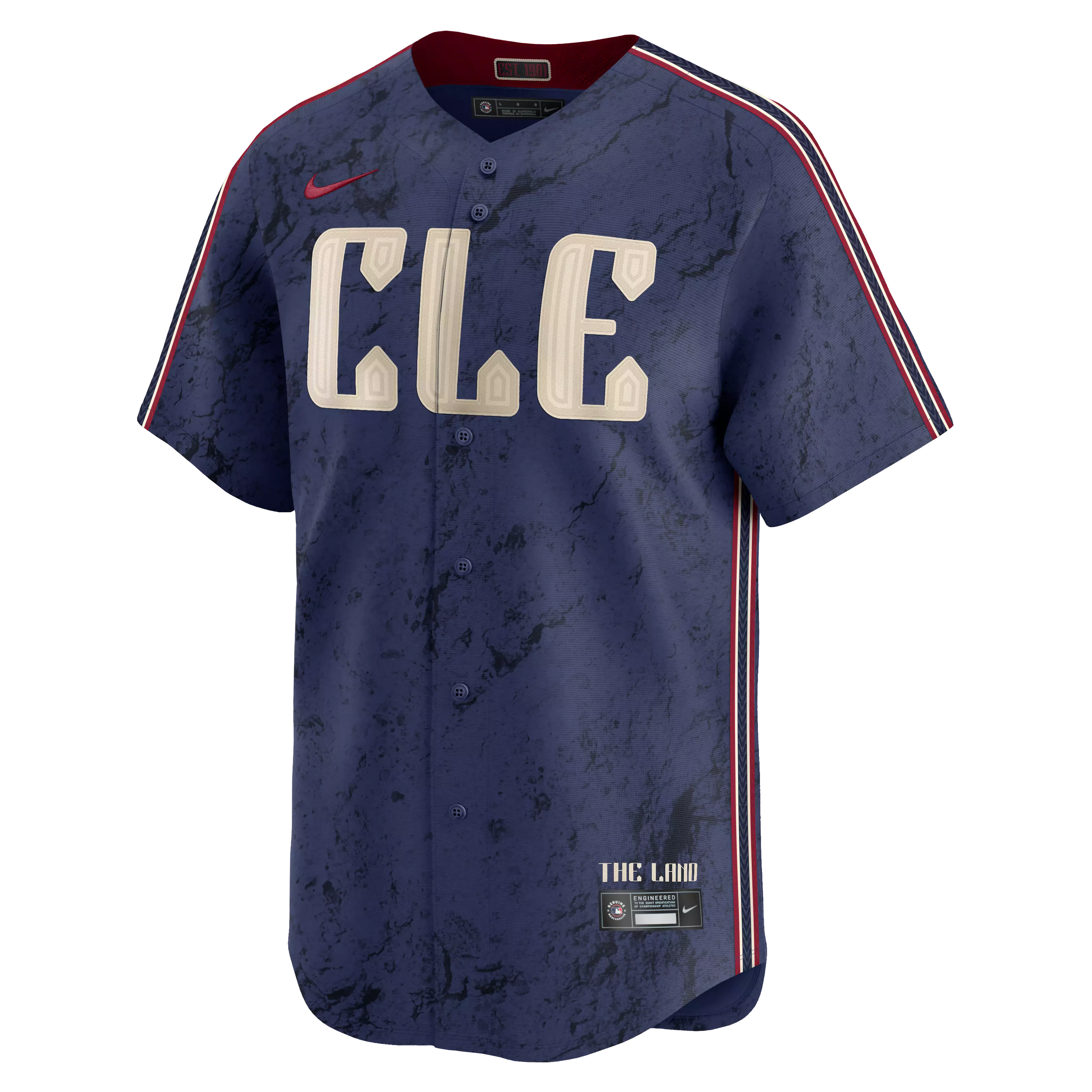Nike Men's Cleveland Guardians '24-'25 City Connect Limited Player Jersey-Navy - NAVY