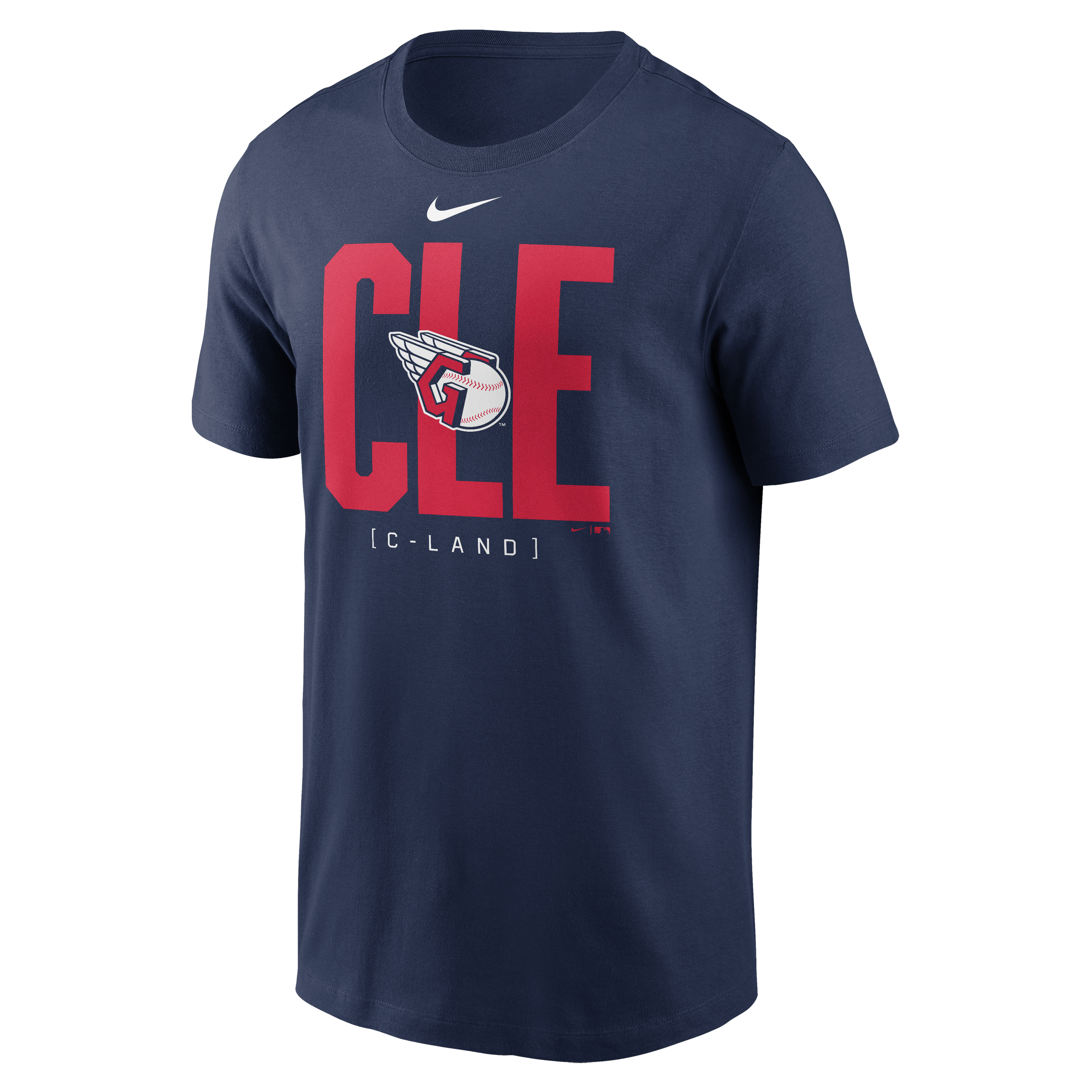 Nike Men's Cleveland Guardians '24-'25 Scoreboard Short Sleeve Tee - NAVY Thumbnail View 1
