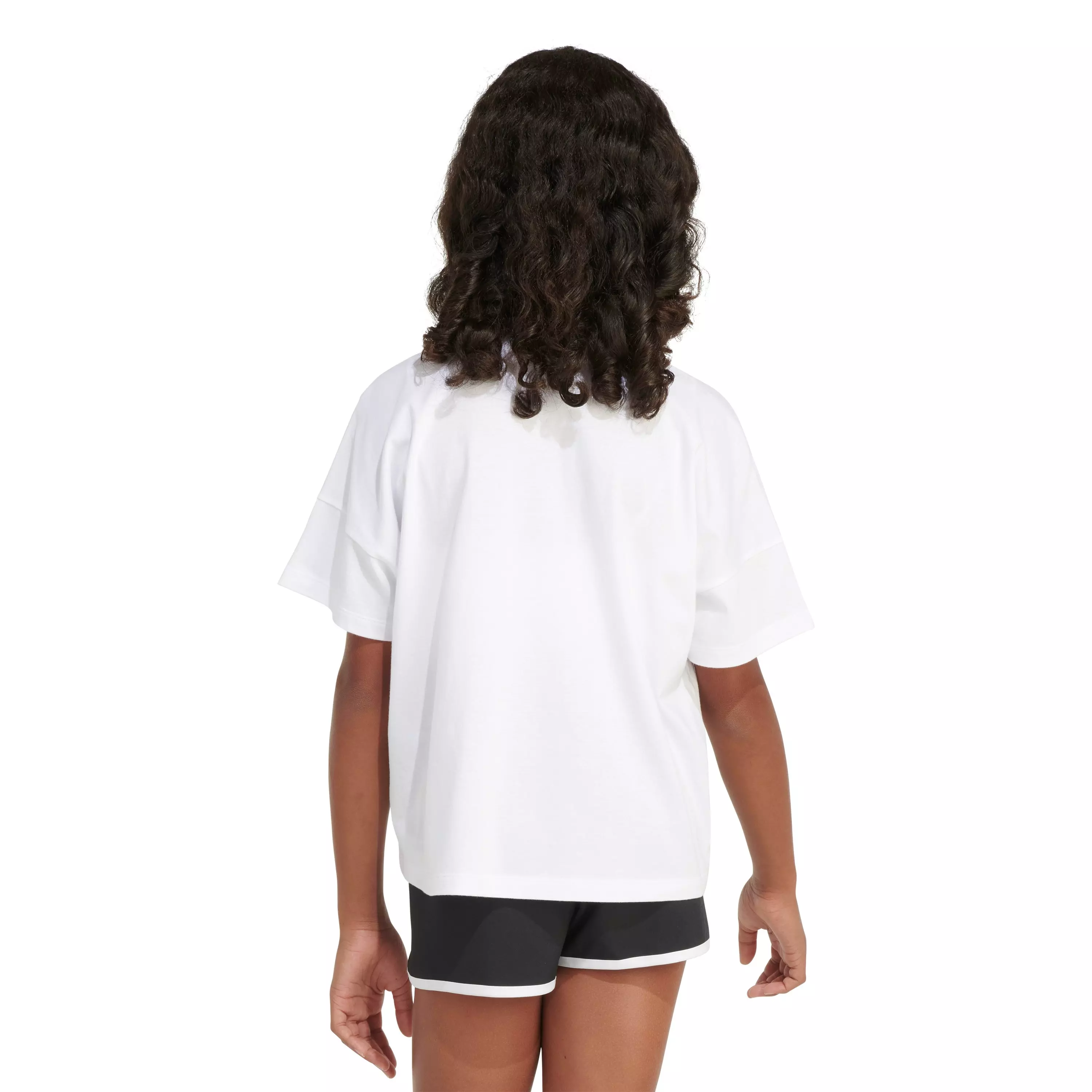 adidas Big Girls' Loose Box Tee - White - WHITE