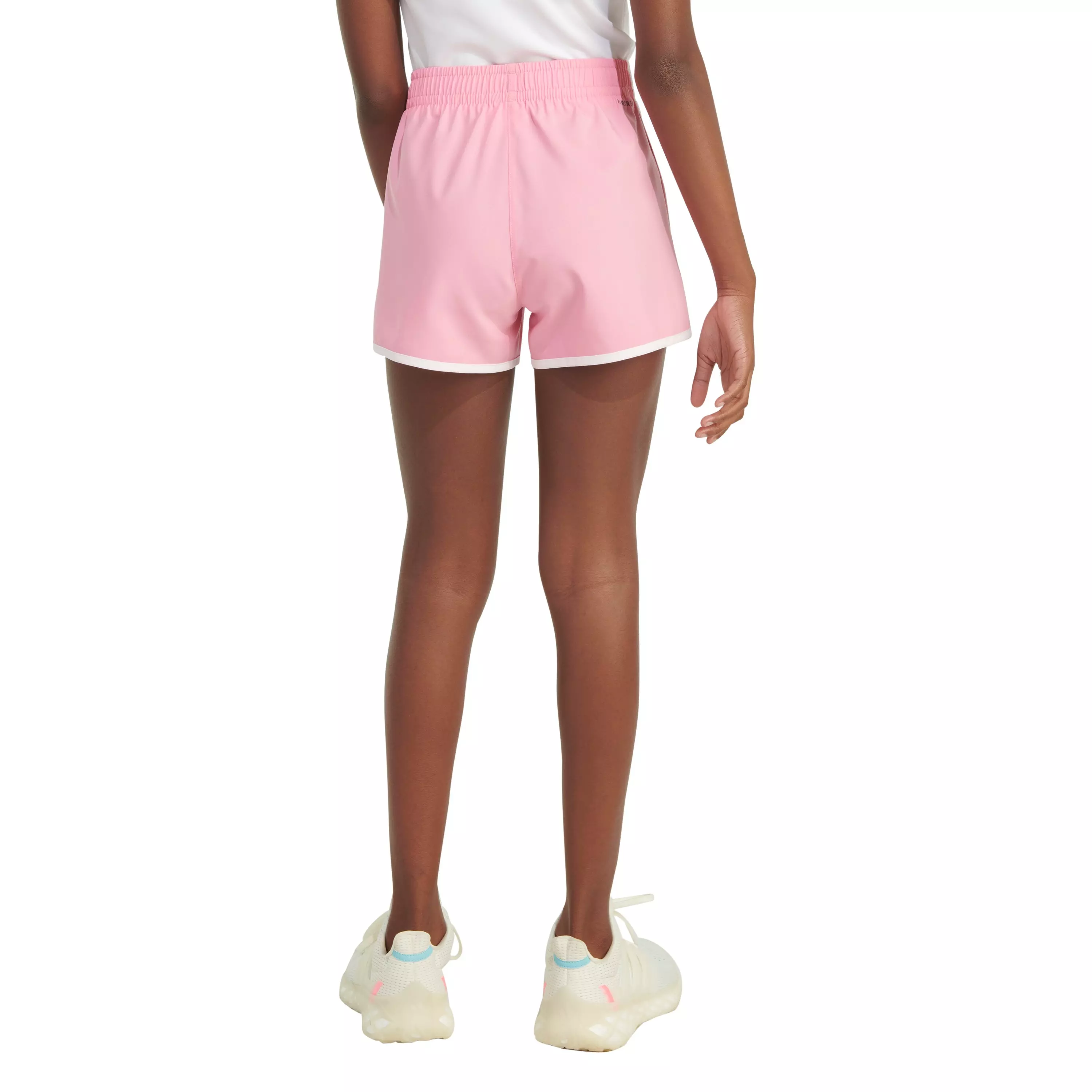 adidas Big Girls' Woven Retro Shorts - Pink - PINK
