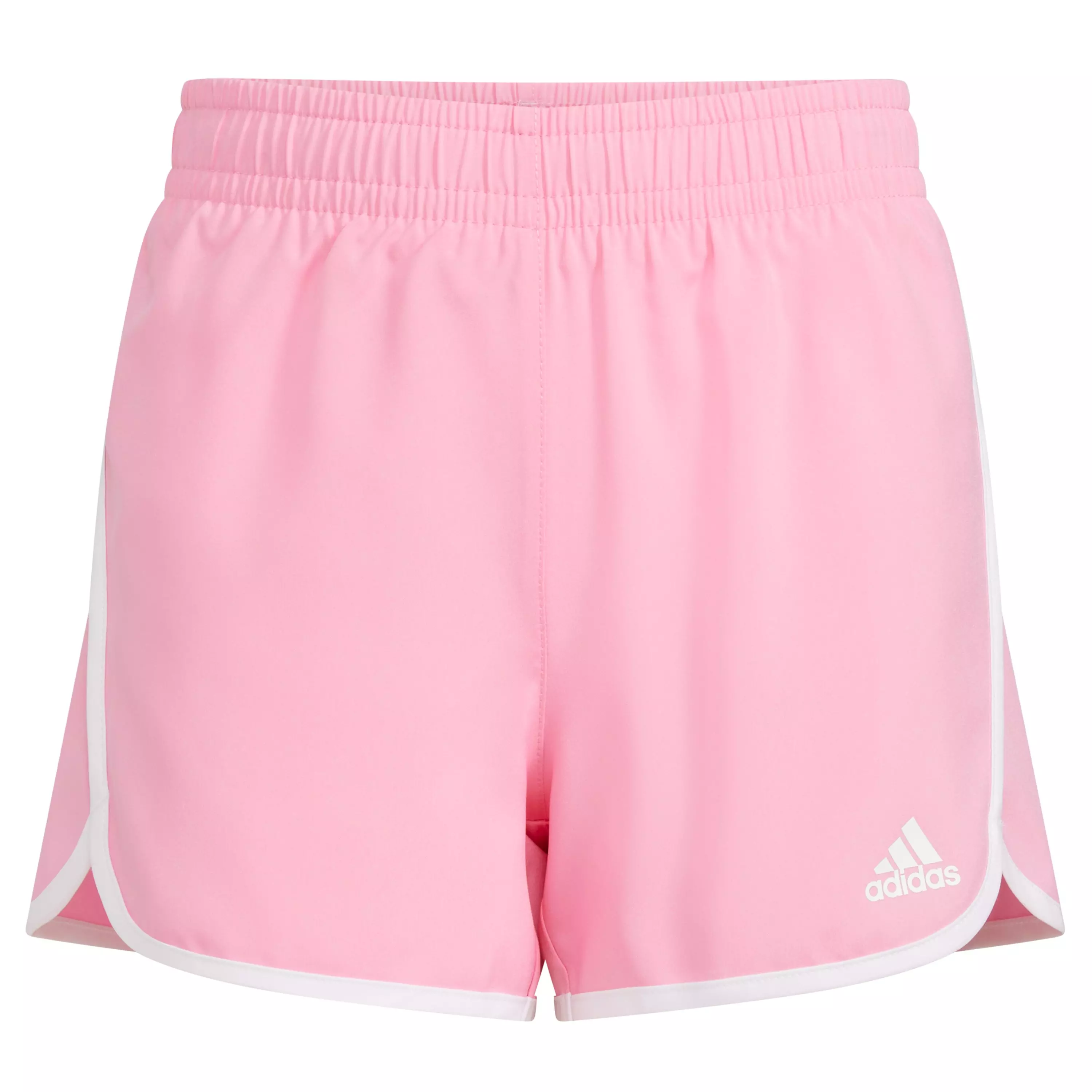 adidas Big Girls' Woven Retro Shorts - Pink - PINK