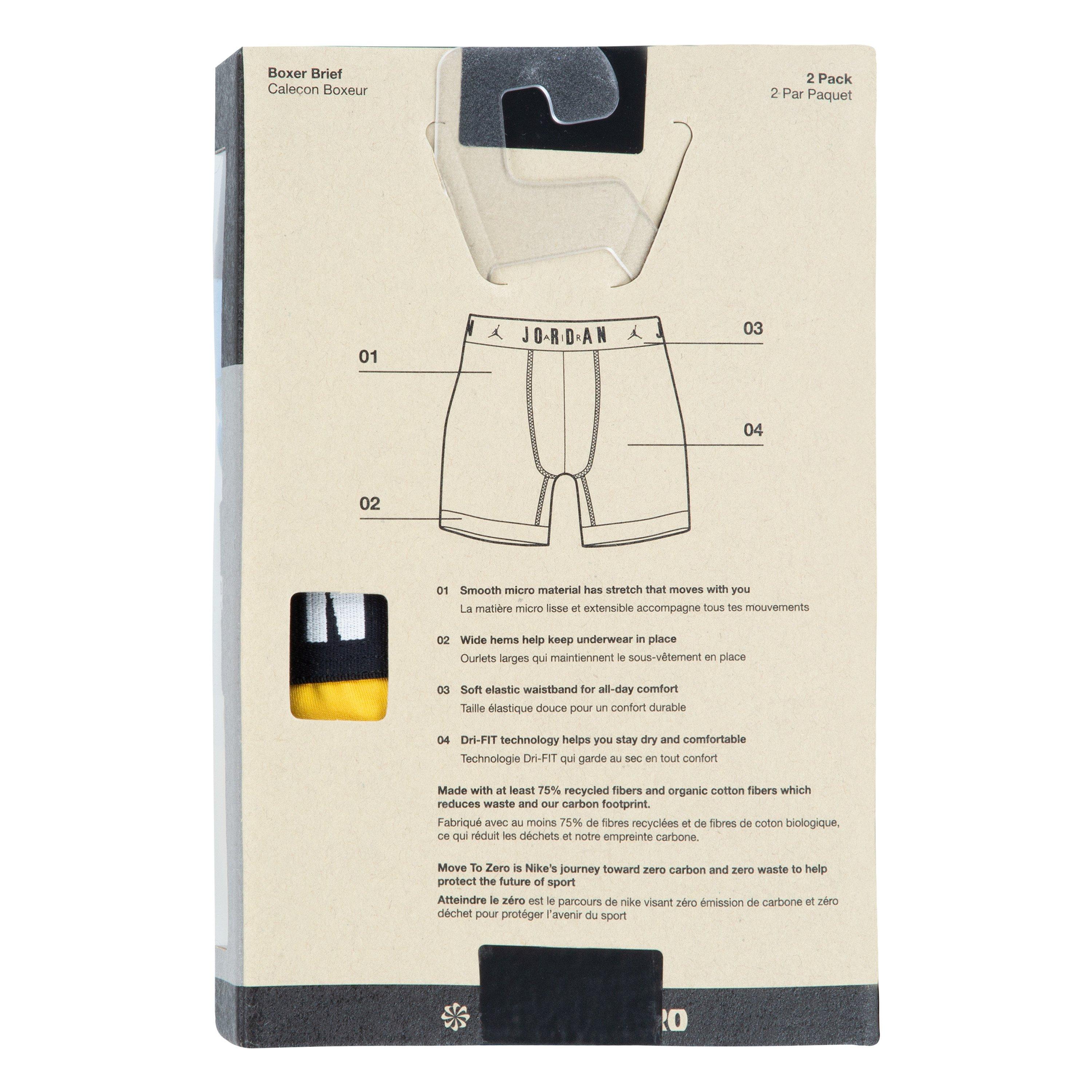 Jordan Men's Dri-FIT Flight Micro Underwear-2PK - MULTI-COLOR Thumbnail View 4