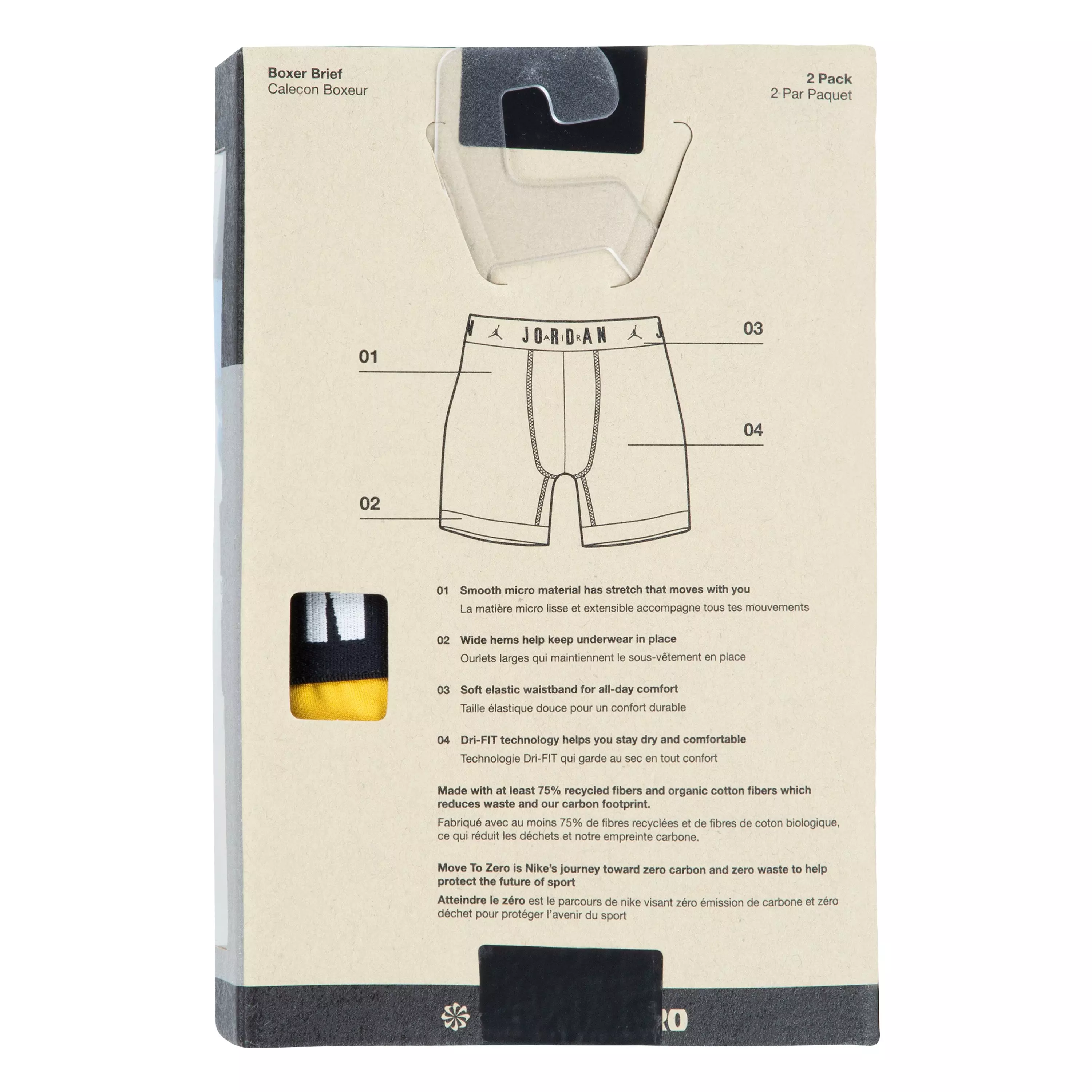 Jordan Men's Dri-FIT Flight Micro Underwear-2PK - MULTI-COLOR