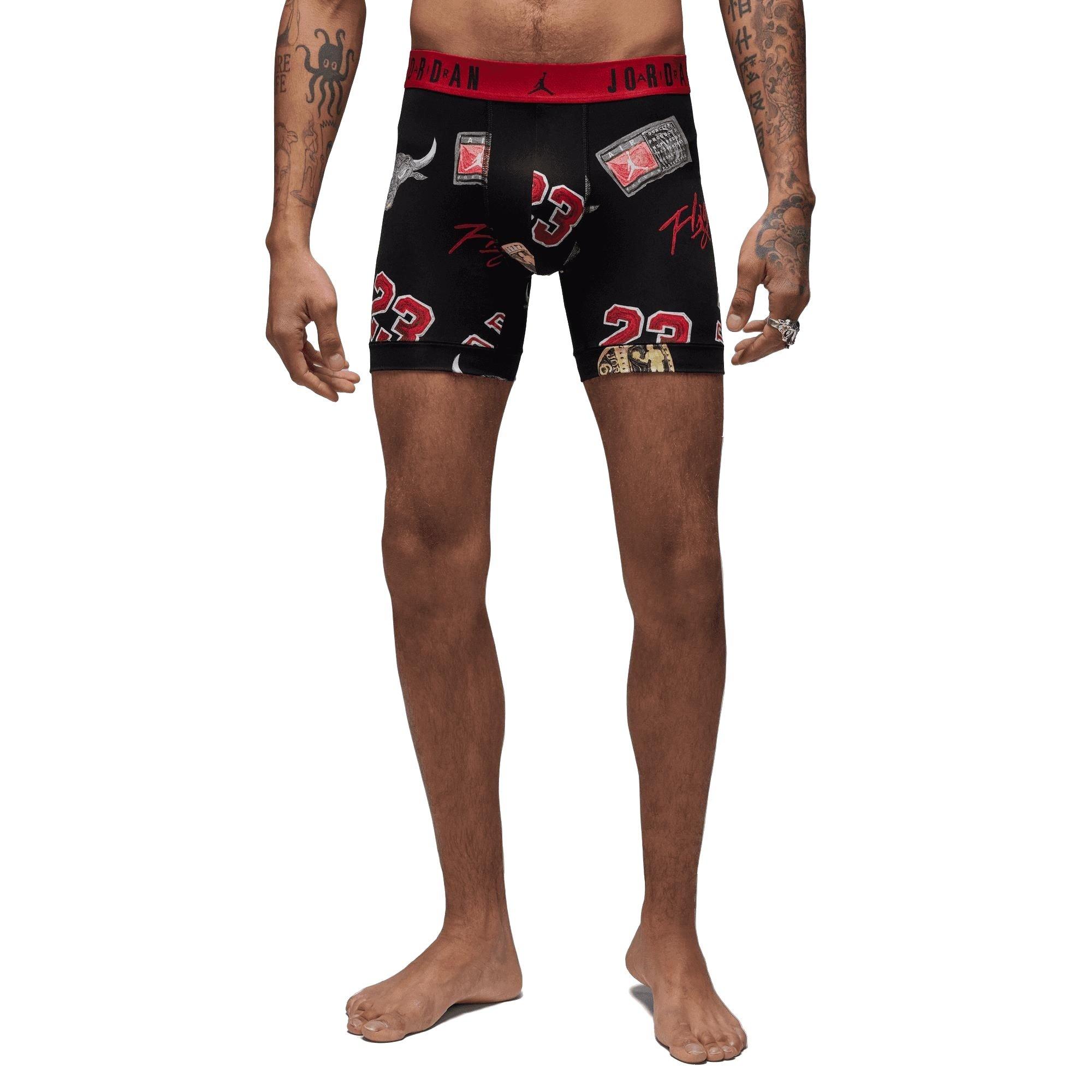 Jordan Men's Flight Polyester Essentials 2-Pack Boxer Briefs - MULTI-COLOR Thumbnail View 4