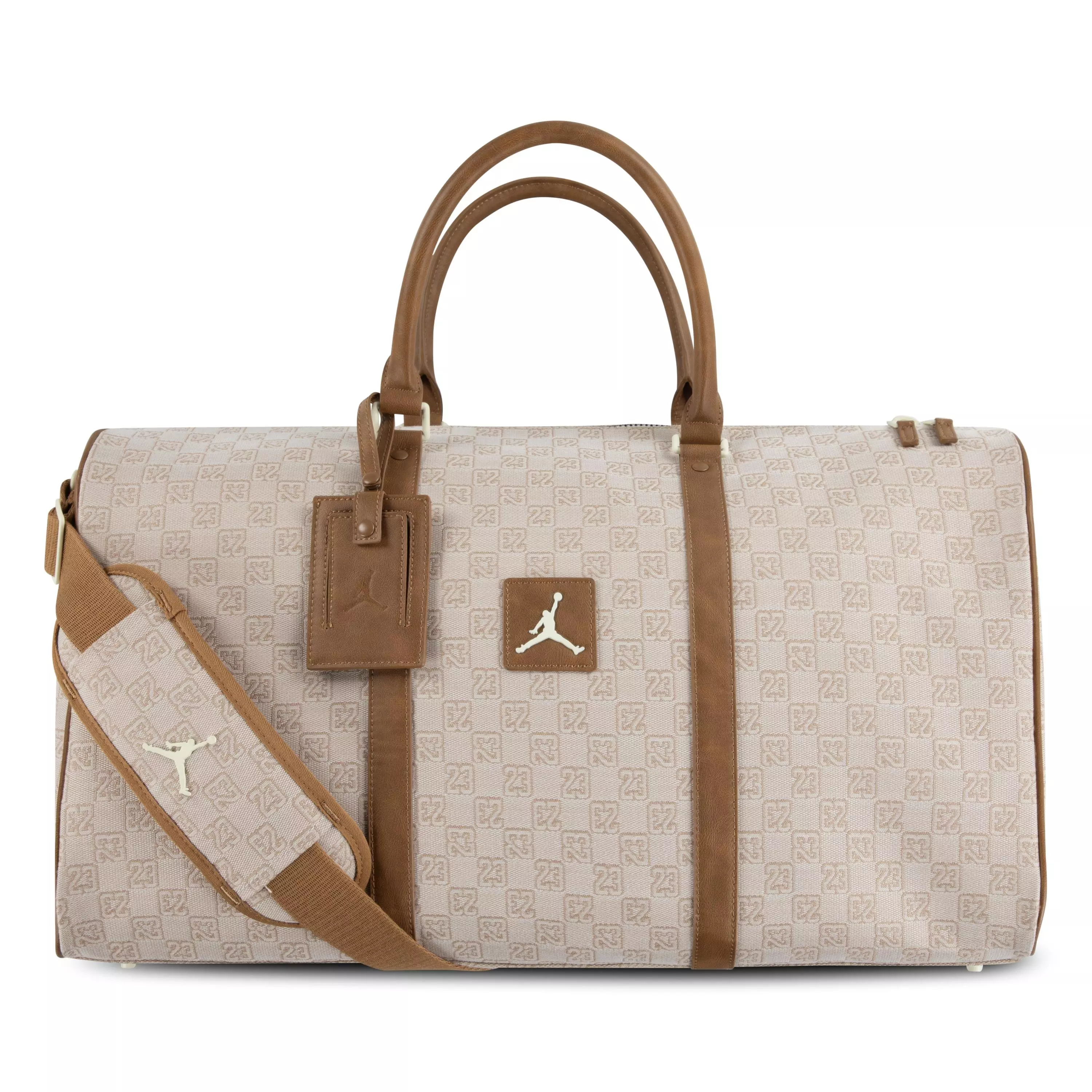 Jordan Monogram Duffle Bag Medium - Beige - WHITE