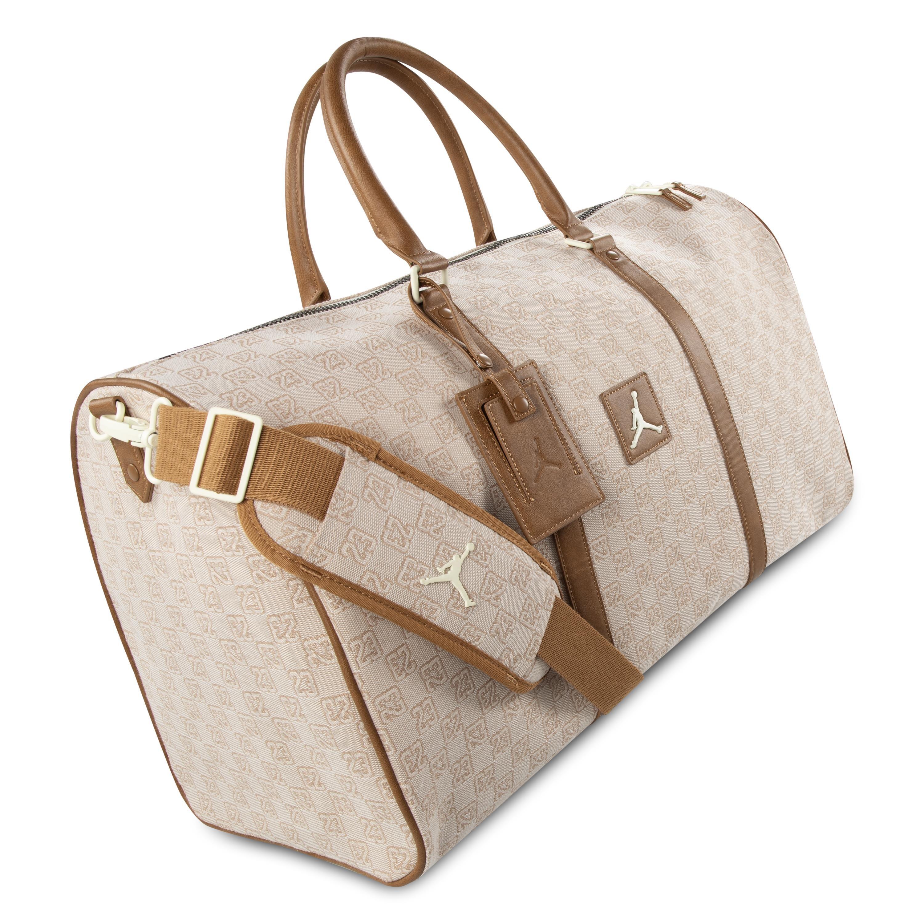 Jordan Monogram Beige Duffle Bag