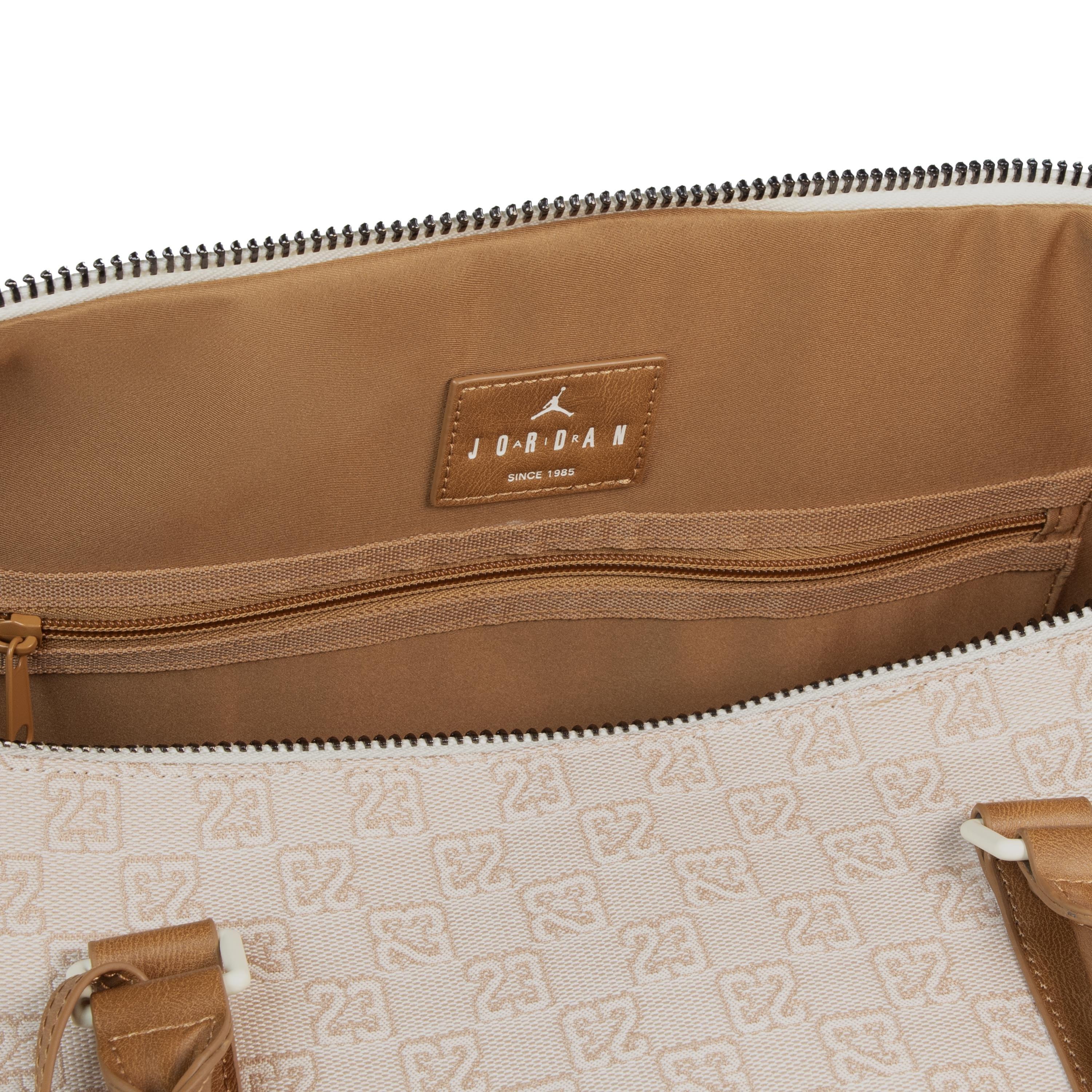 Jordan Monogram Beige Duffle Bag