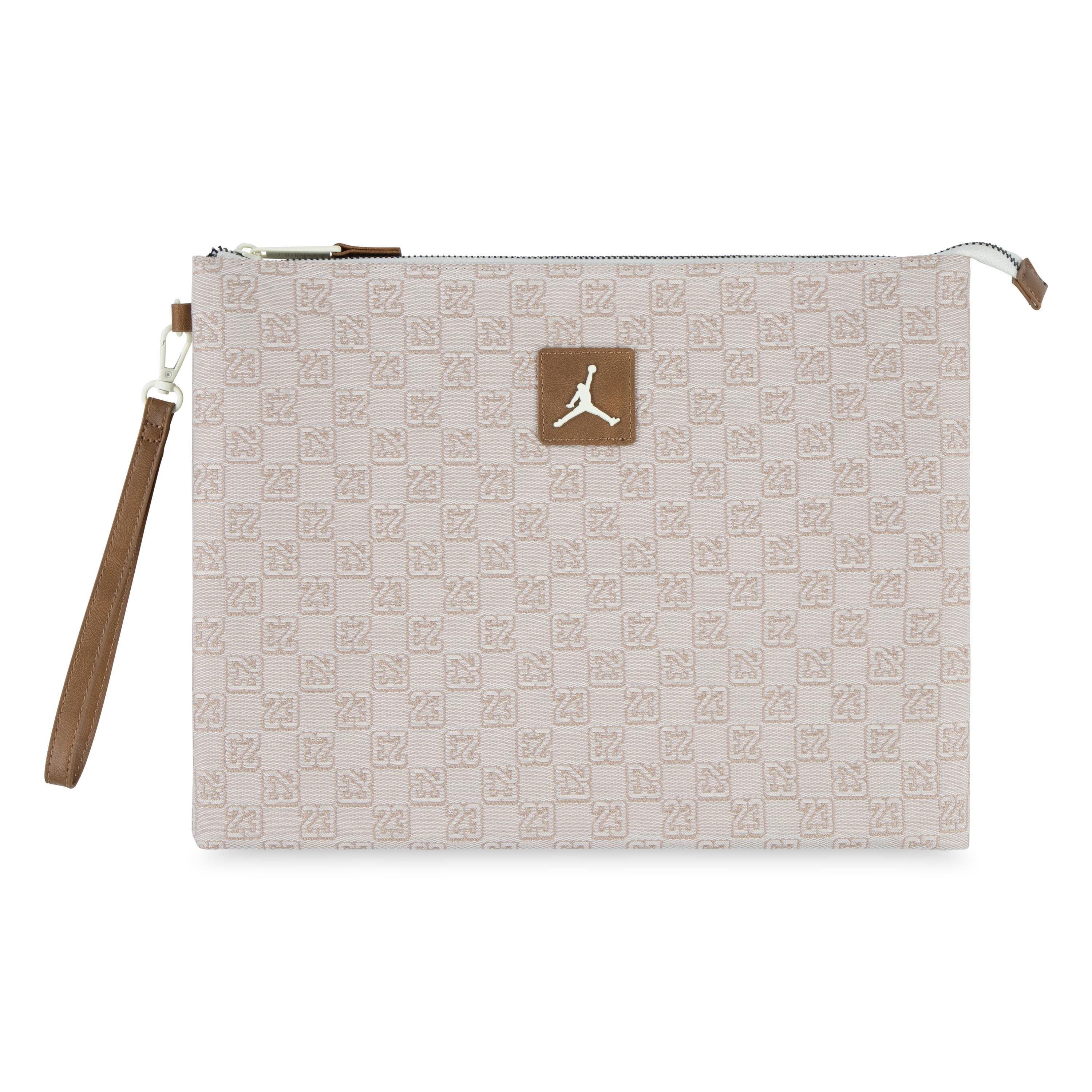 Jordan Monogram Pouch - Tan/Beige - WHITE