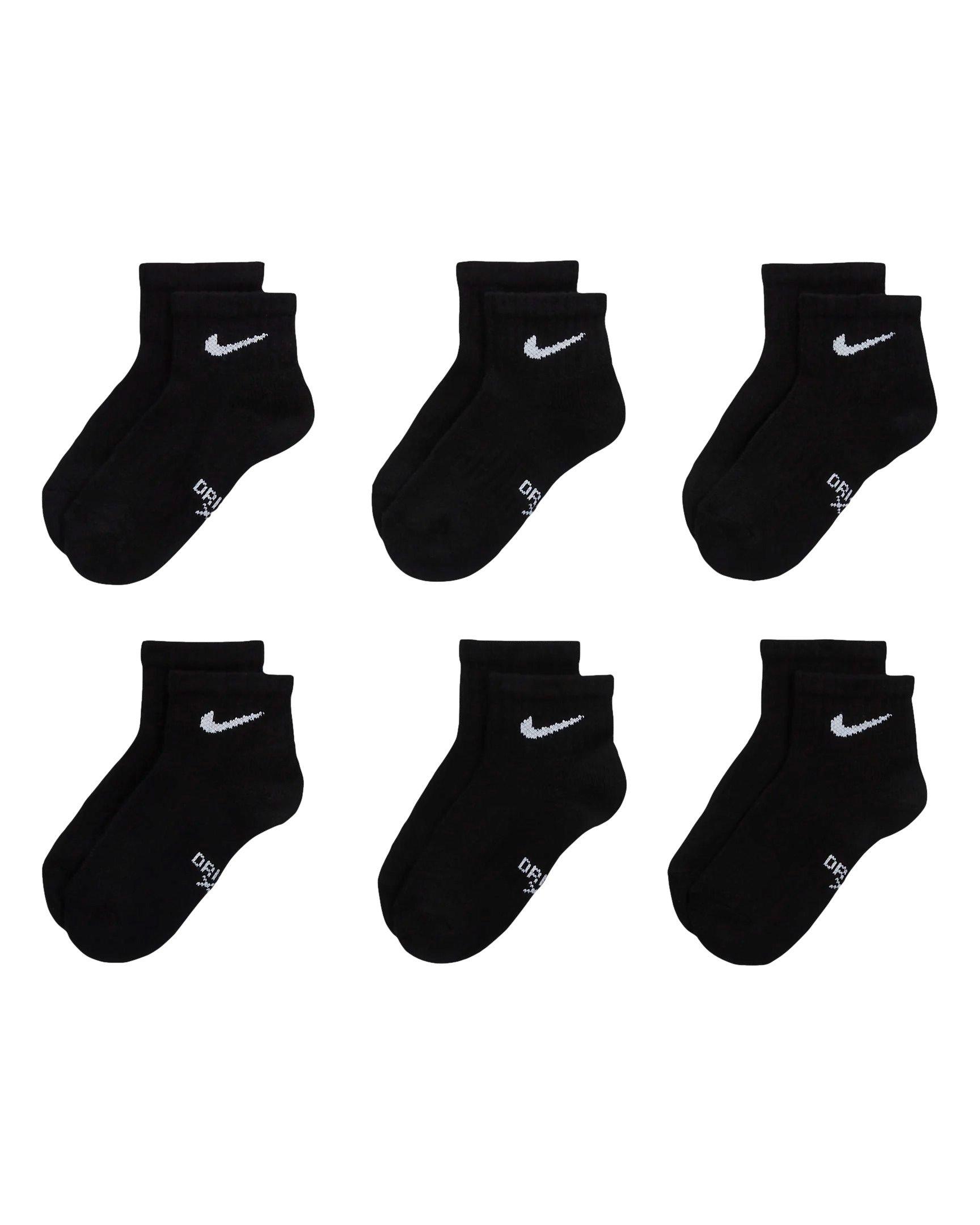 Nike Essential Ankle Little Kids' Black Socks