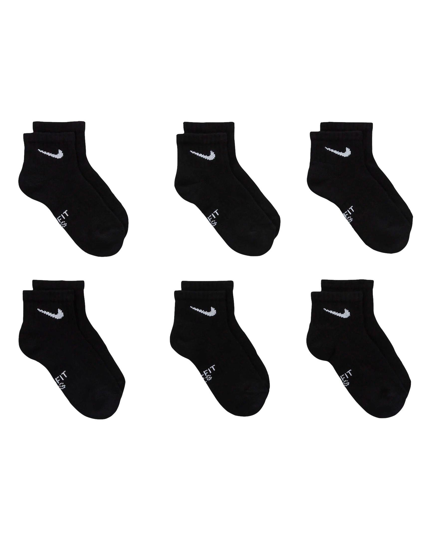 Nike Essential Ankle Little Kids' Black Socks