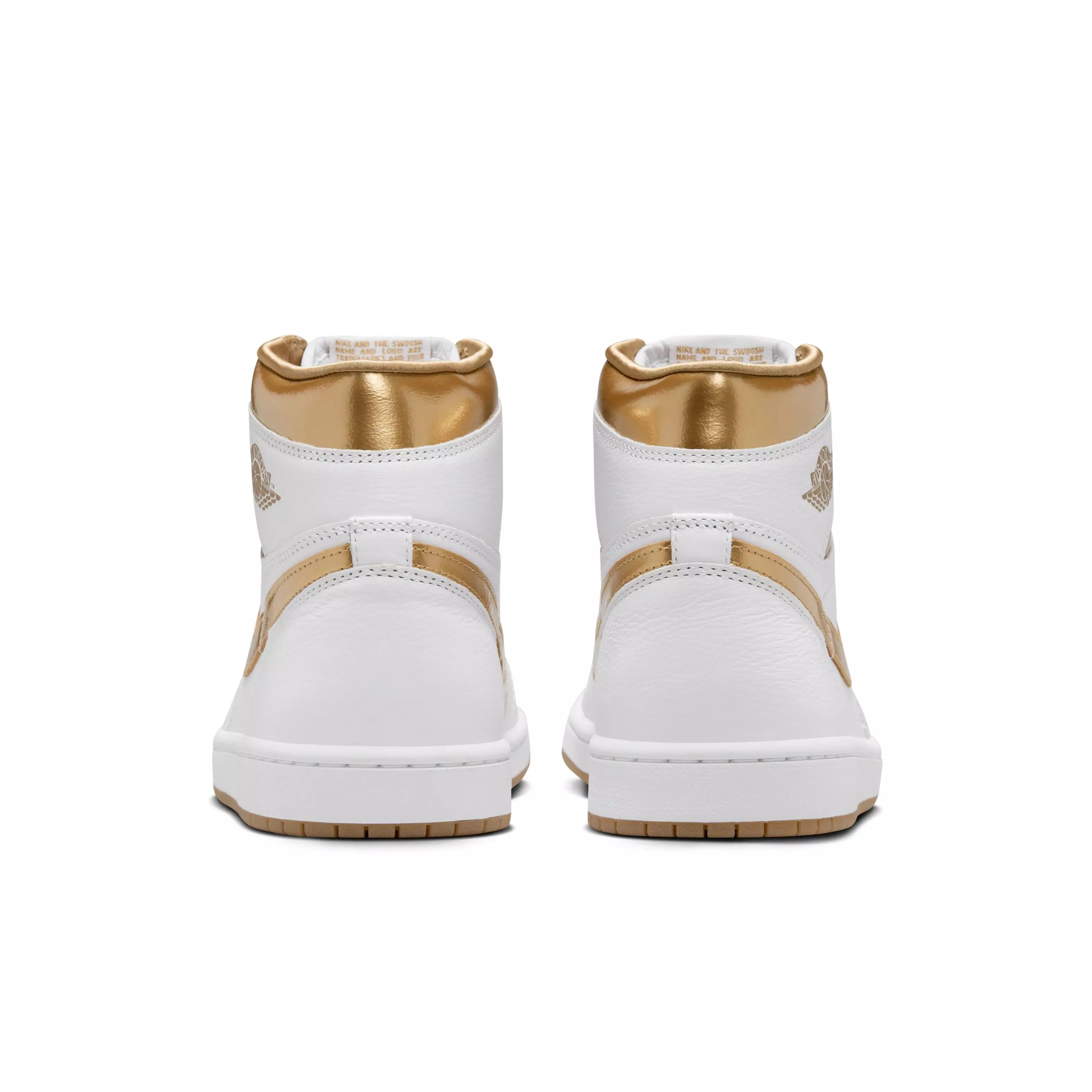 Jordan 1 Retro High OG "Metallic Gold" Women's Shoe - WHITE/METALLIC GOLD/GUM LIGHT BROWN