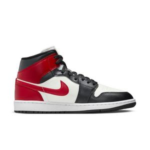 Jordan 1 Mid "Sail/Gym Red/Off Noir/White" Women's Shoe