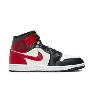 Jordan 1 Mid "Sail/Gym Red/Off Noir/White" Women's Shoe