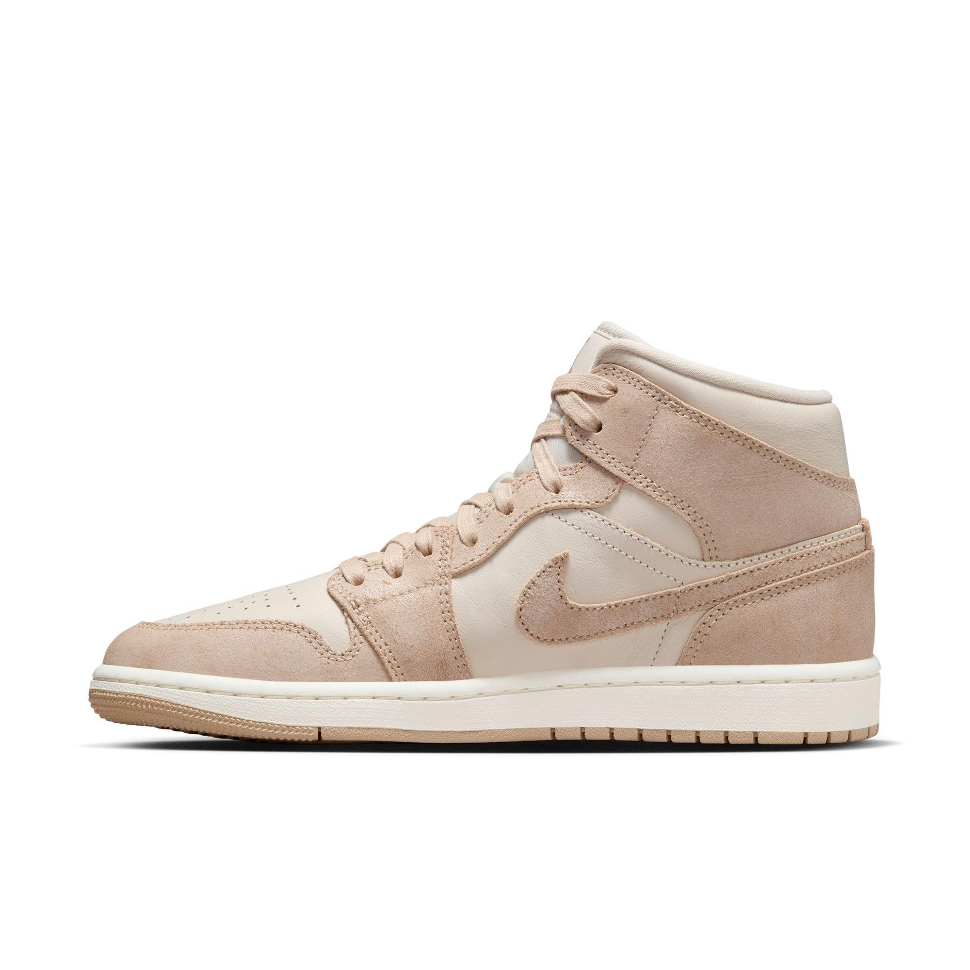 Jordan 1 Mid SE "Legend Lt Brown/Legend Md Brown/Sail" Women's Shoe - BROWN Thumbnail View 4