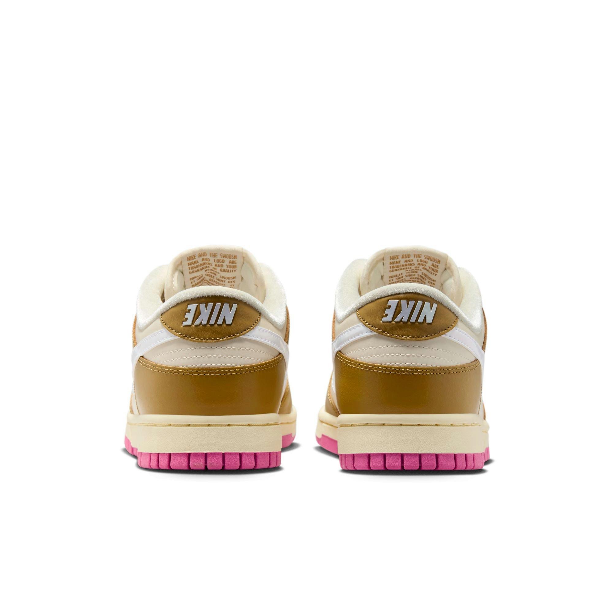 Nike Dunk Low SE "Just Do It" Women's Shoe - BRONZINE/COCONUT MILK/PLAYFUL PINK Thumbnail View 8