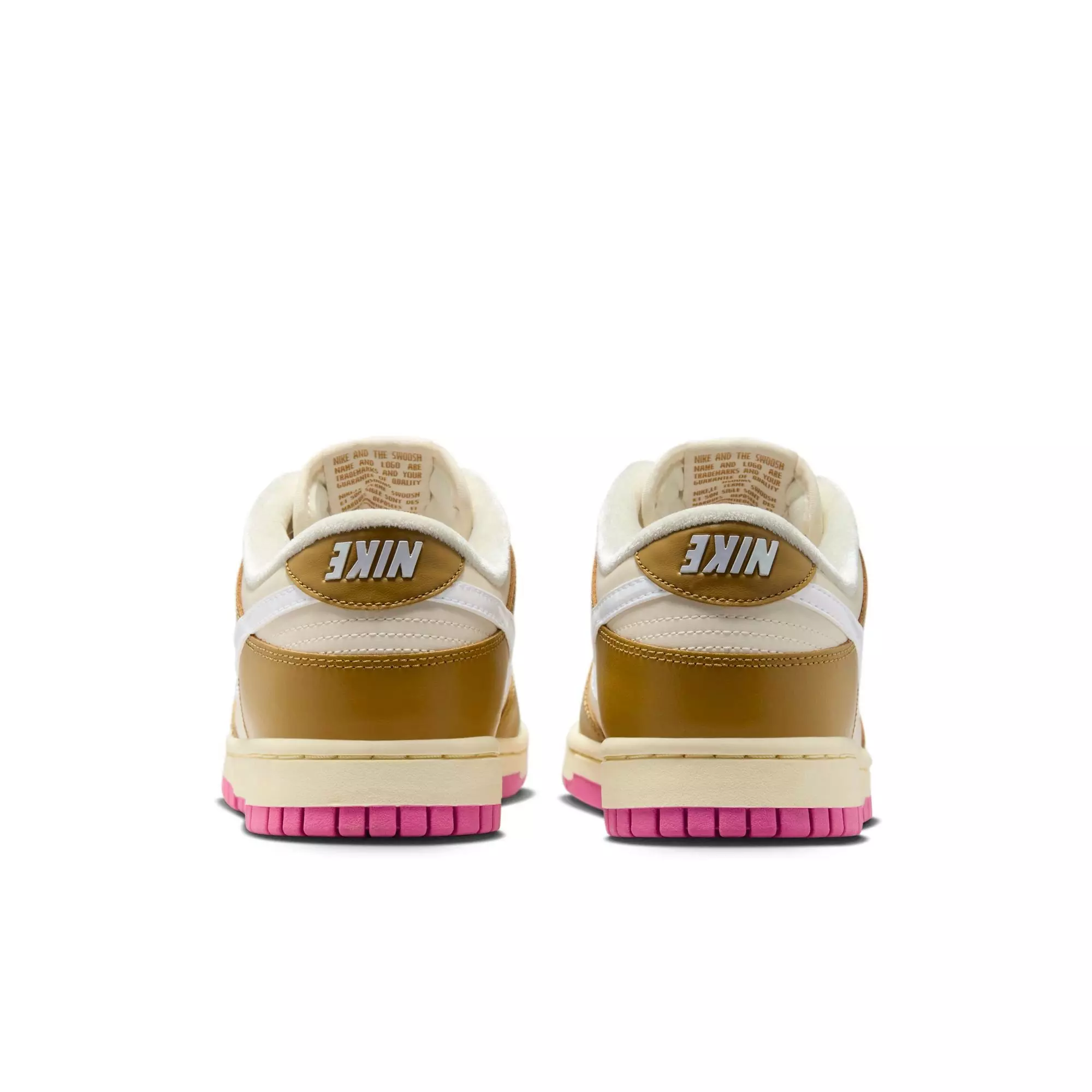 Nike Dunk Low SE "Just Do It" Women's Shoe - BRONZINE/COCONUT MILK/PLAYFUL PINK