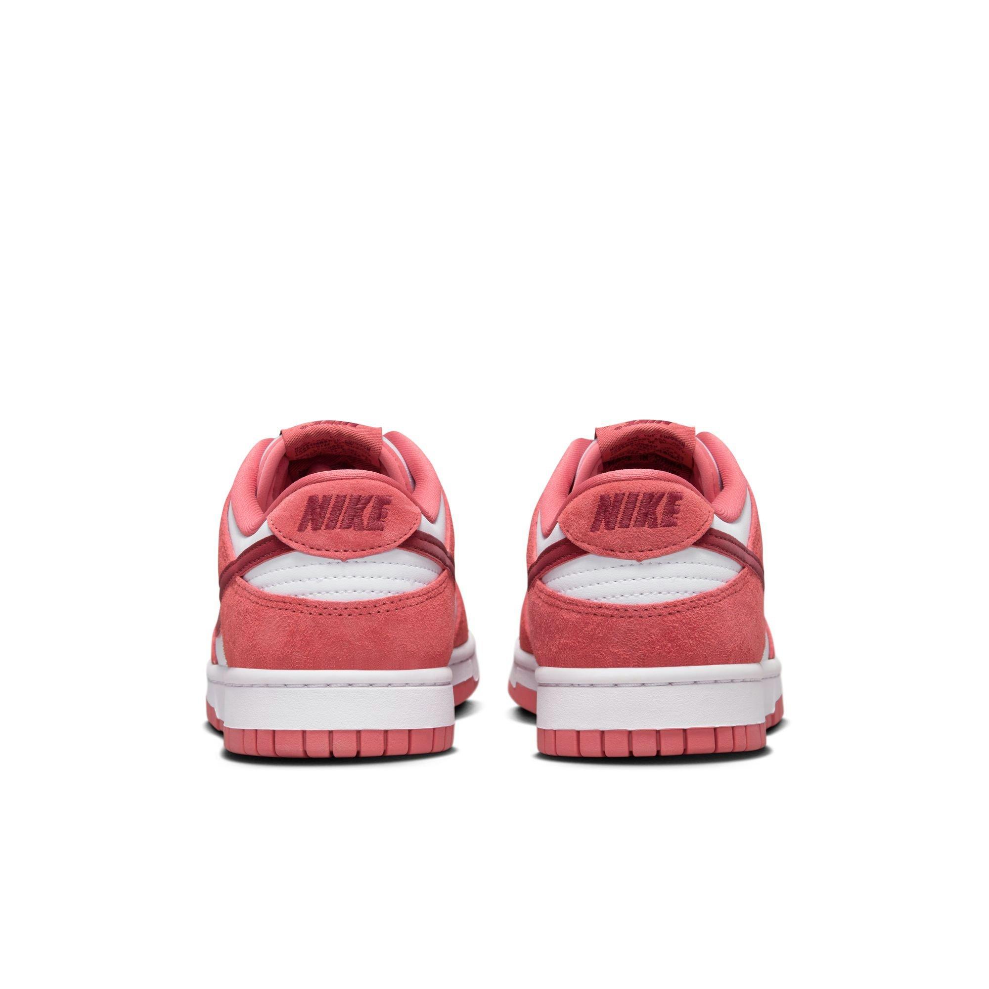 Nike Dunk Low "Valentines Day" Women's Shoe - WHITE/DRAGON RED/ADOBE Thumbnail View 8