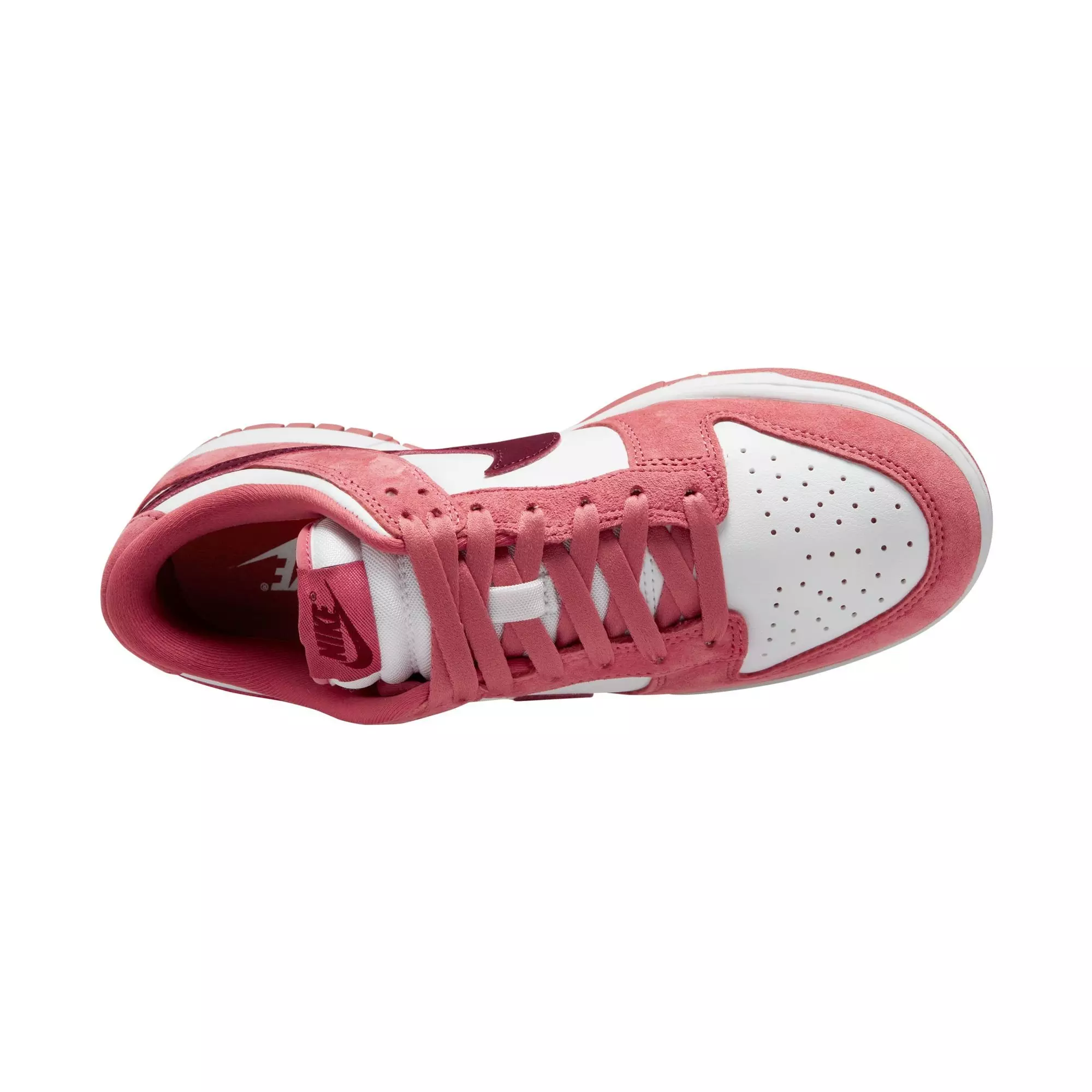 Nike Dunk Low "Valentines Day" Women's Shoe - WHITE/DRAGON RED/ADOBE
