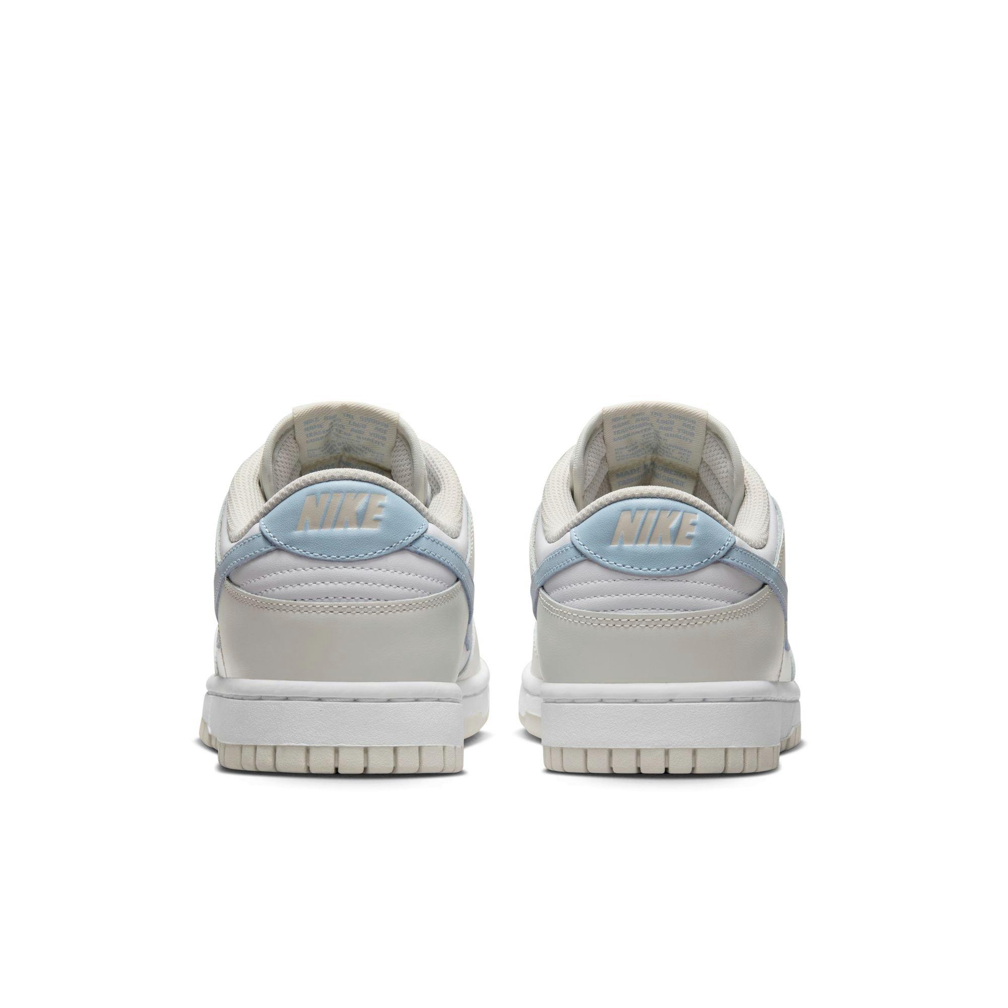 Nike Dunk Low "White/Lt Armory Blue/Light Bone" Women's Shoe - WHITE/BLUE Thumbnail View 6