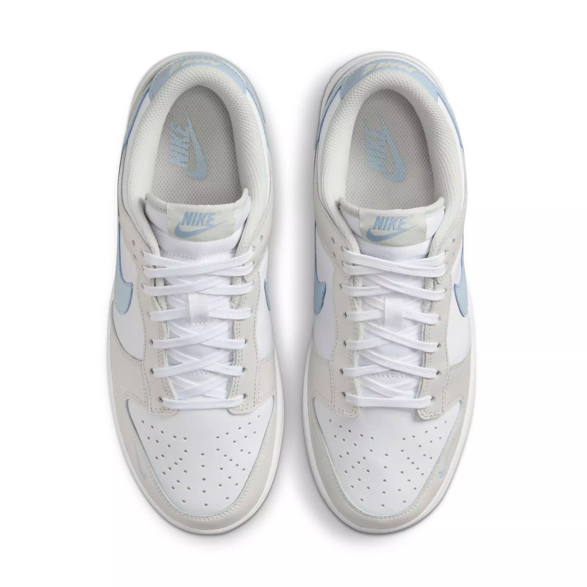 Nike Dunk Low "White/Lt Armory Blue/Light Bone" Women's Shoe - WHITE/BLUE
