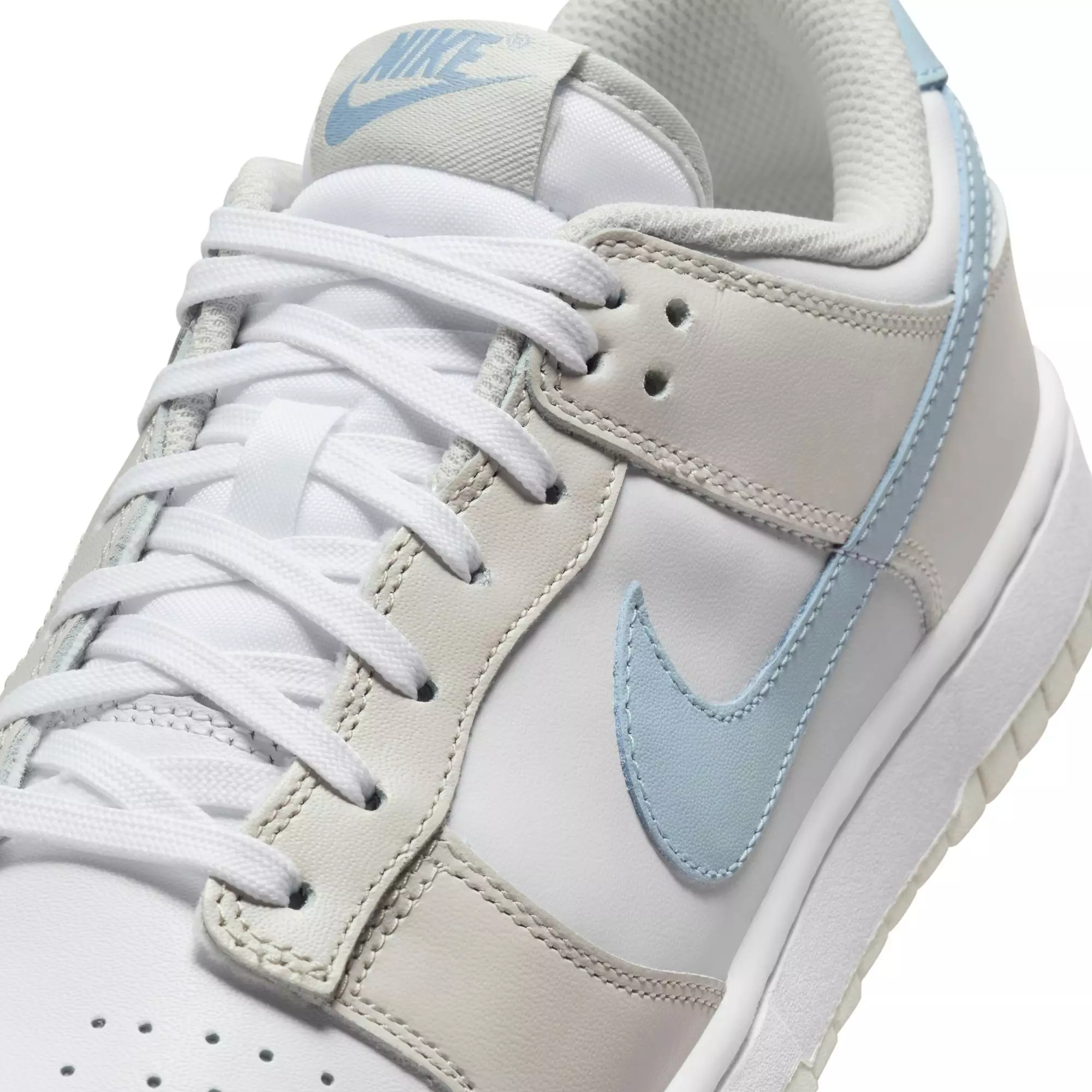 Nike Dunk Low "White/Lt Armory Blue/Light Bone" Women's Shoe - WHITE/BLUE