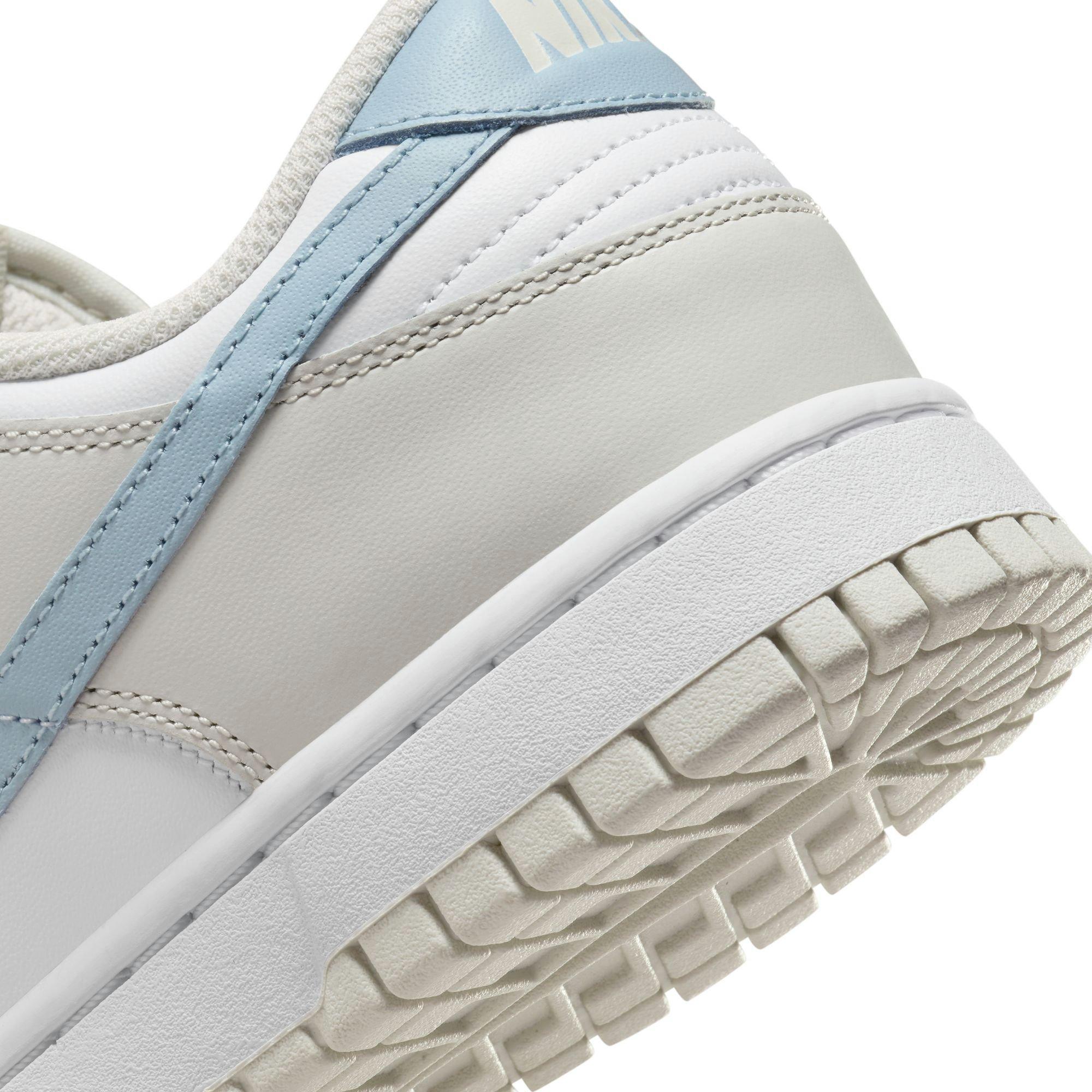 Nike Dunk Low "White/Lt Armory Blue/Light Bone" Women's Shoe - WHITE/BLUE Thumbnail View 9