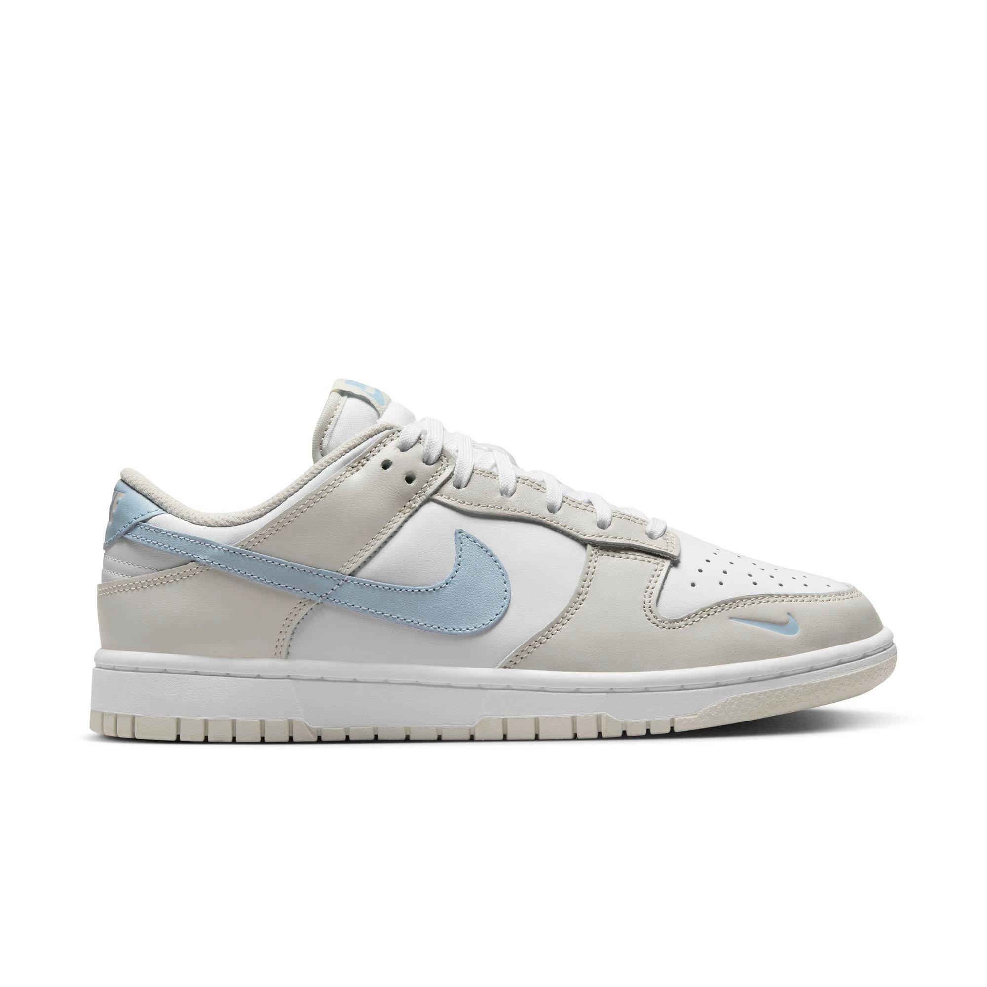 Nike Dunk Low "White/Lt Armory Blue/Light Bone" Women's Shoe - WHITE/BLUE Thumbnail View 1