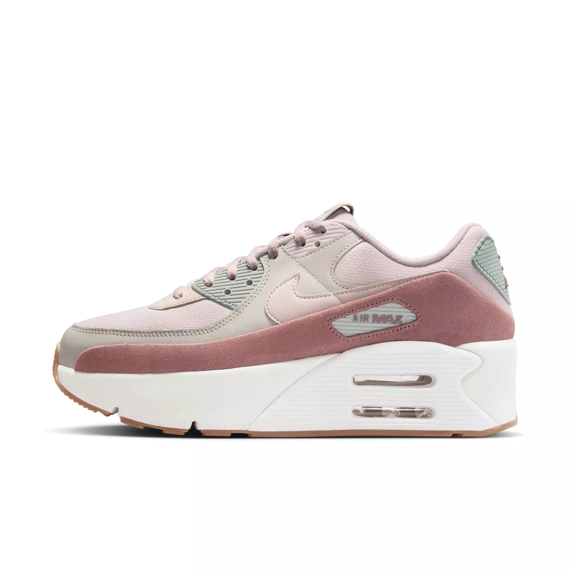 Nike Air Max 90 LV8 "Double-Stacked Iron Ore" Women's Shoe - IRON ORE/PLATINUM VIOLET/PUMICE