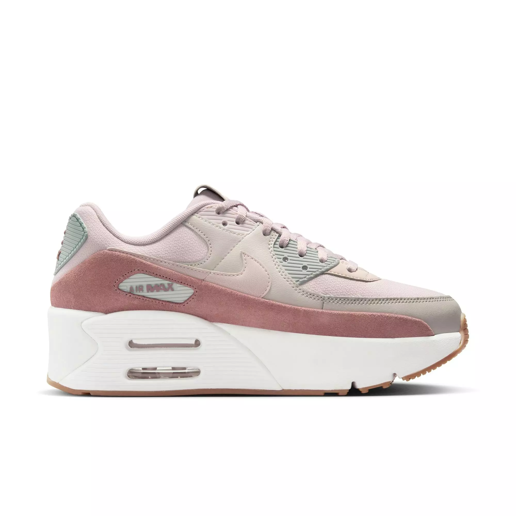 Nike Air Max 90 LV8 "Double-Stacked Iron Ore" Women's Shoe - IRON ORE/PLATINUM VIOLET/PUMICE