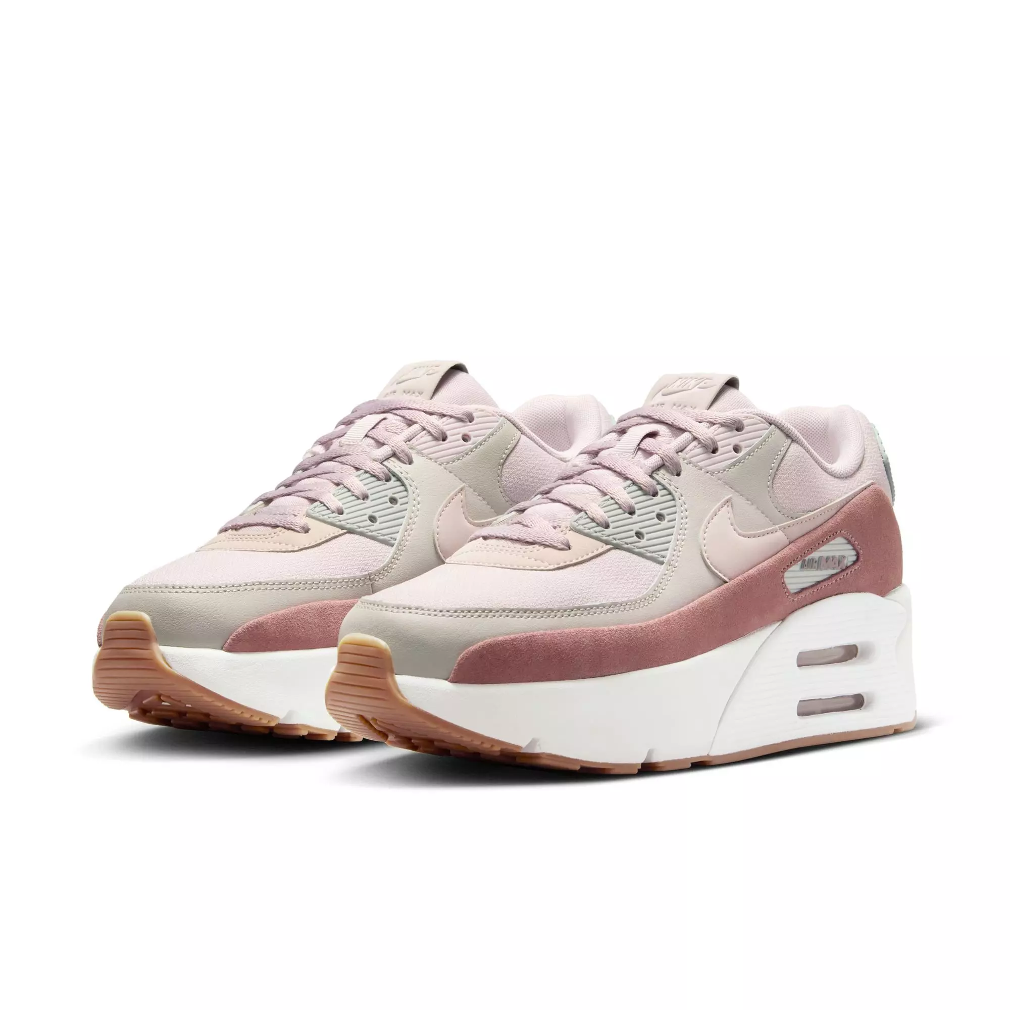 Nike Air Max 90 LV8 "Double-Stacked Iron Ore" Women's Shoe - IRON ORE/PLATINUM VIOLET/PUMICE
