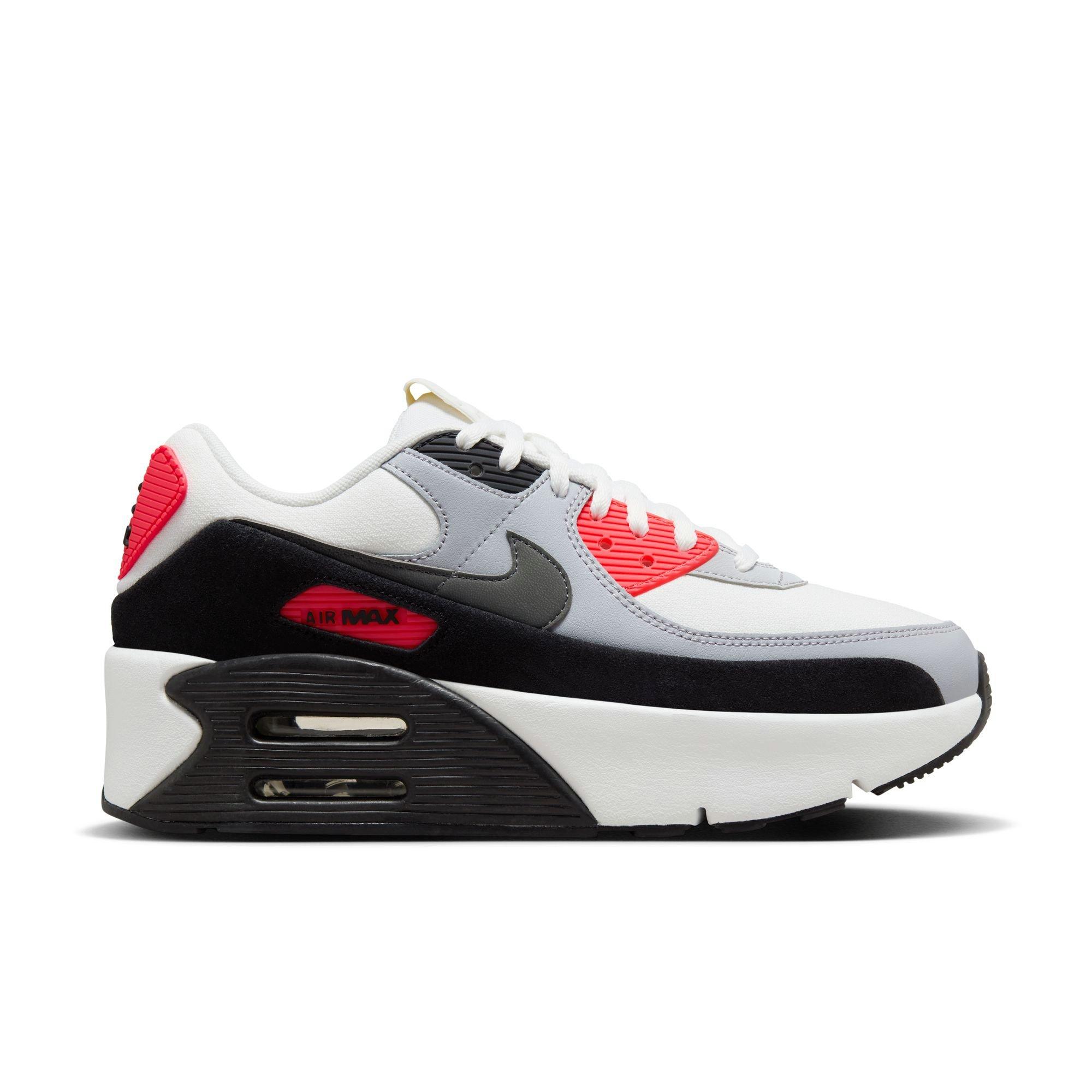 Nike Air Max 90 LV8 "Infrared" Women's Shoe - SUMMIT WHITE/INFRARED/BLACK Thumbnail View 1