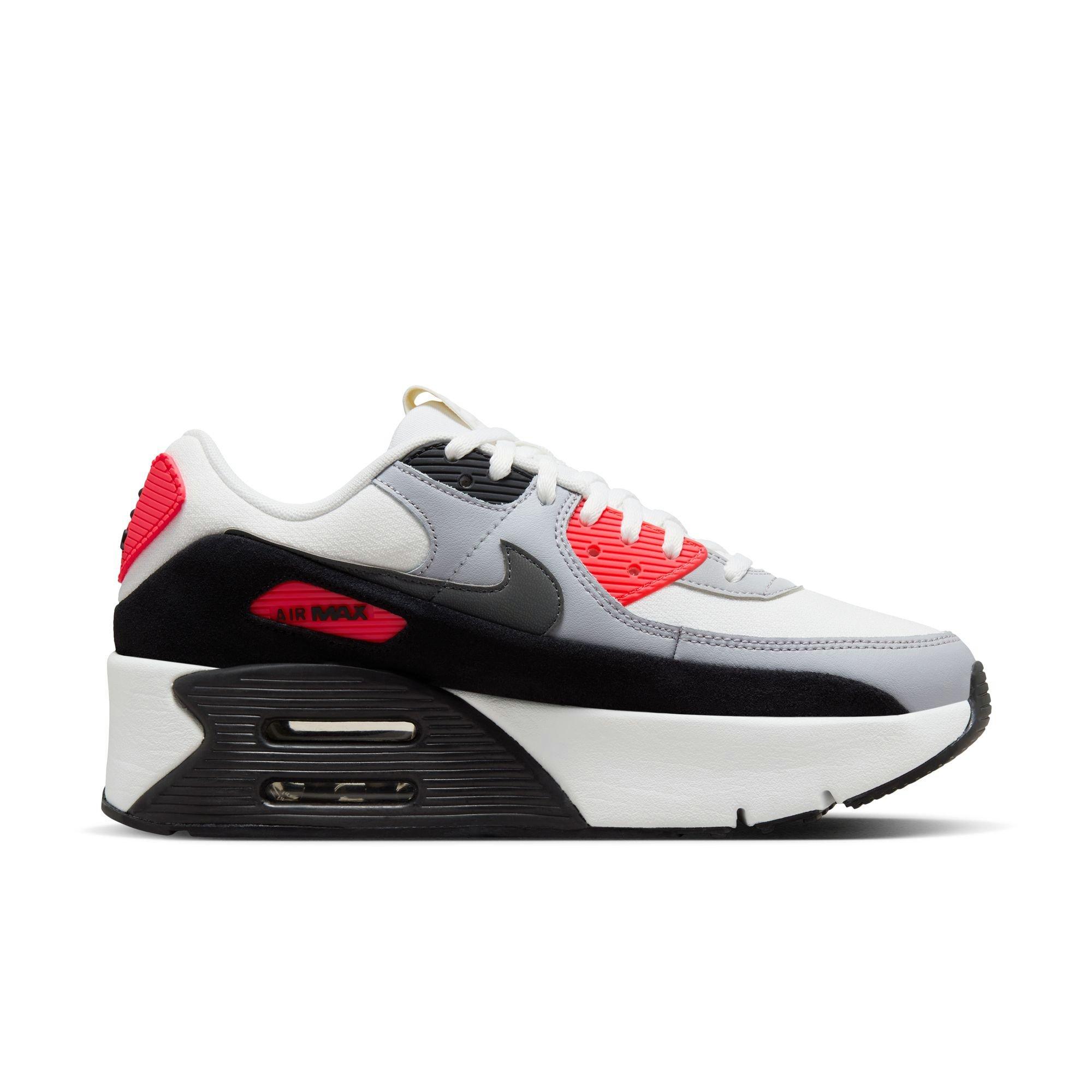 Nike Air Max 90 LV8 "Infrared" Women's Shoe - SUMMIT WHITE/INFRARED/BLACK Thumbnail View 2