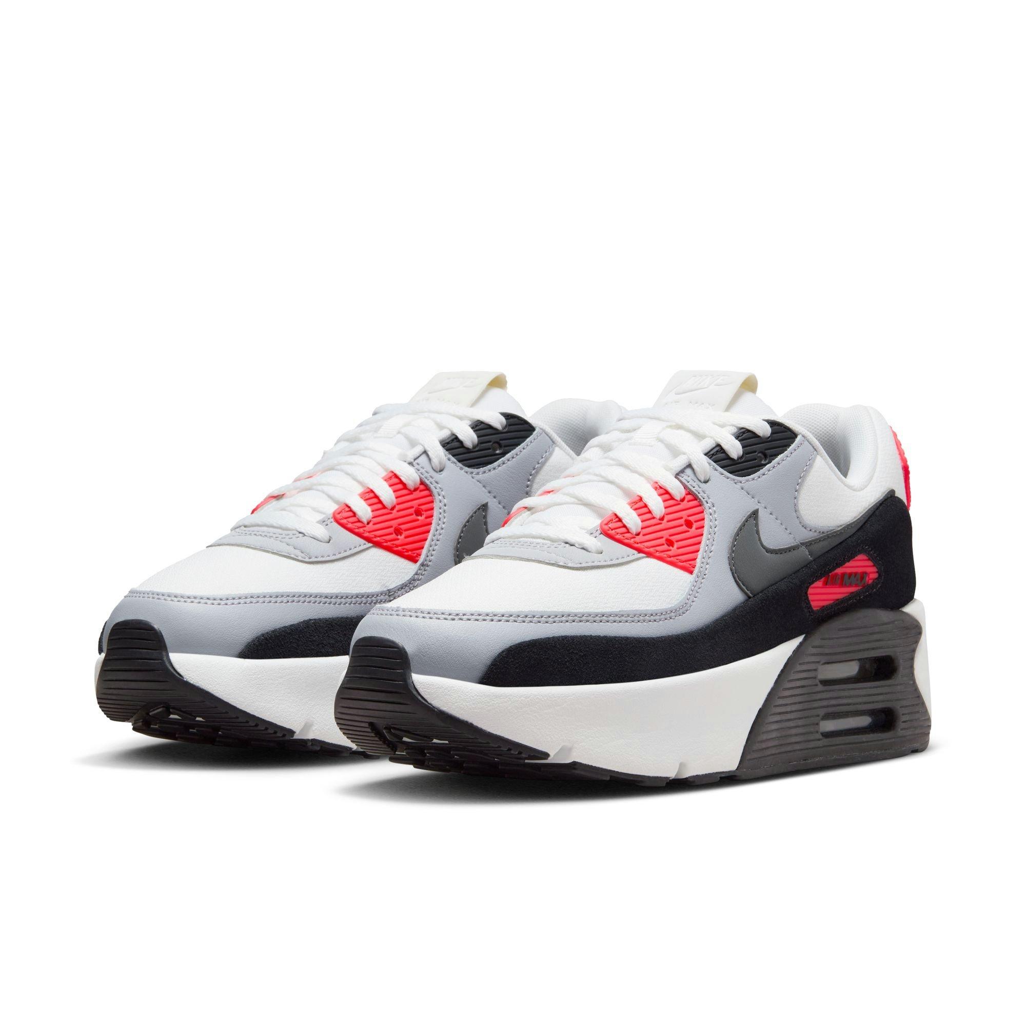 Nike Air Max 90 LV8 "Infrared" Women's Shoe - SUMMIT WHITE/INFRARED/BLACK Thumbnail View 3