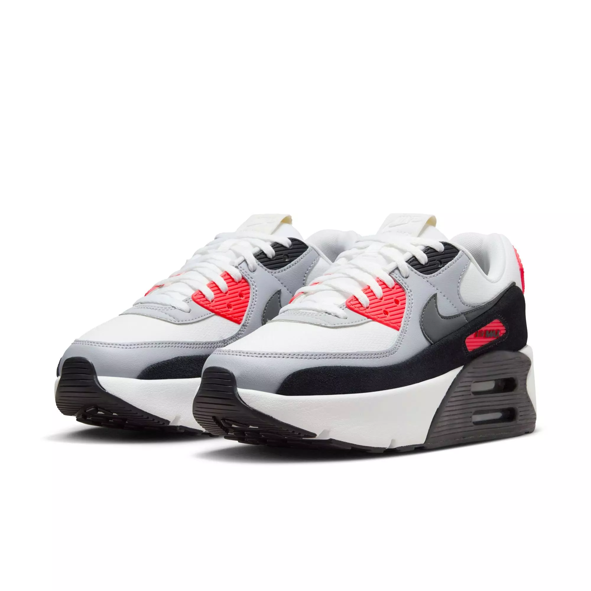 Nike Air Max 90 LV8 "Infrared" Women's Shoe - SUMMIT WHITE/INFRARED/BLACK