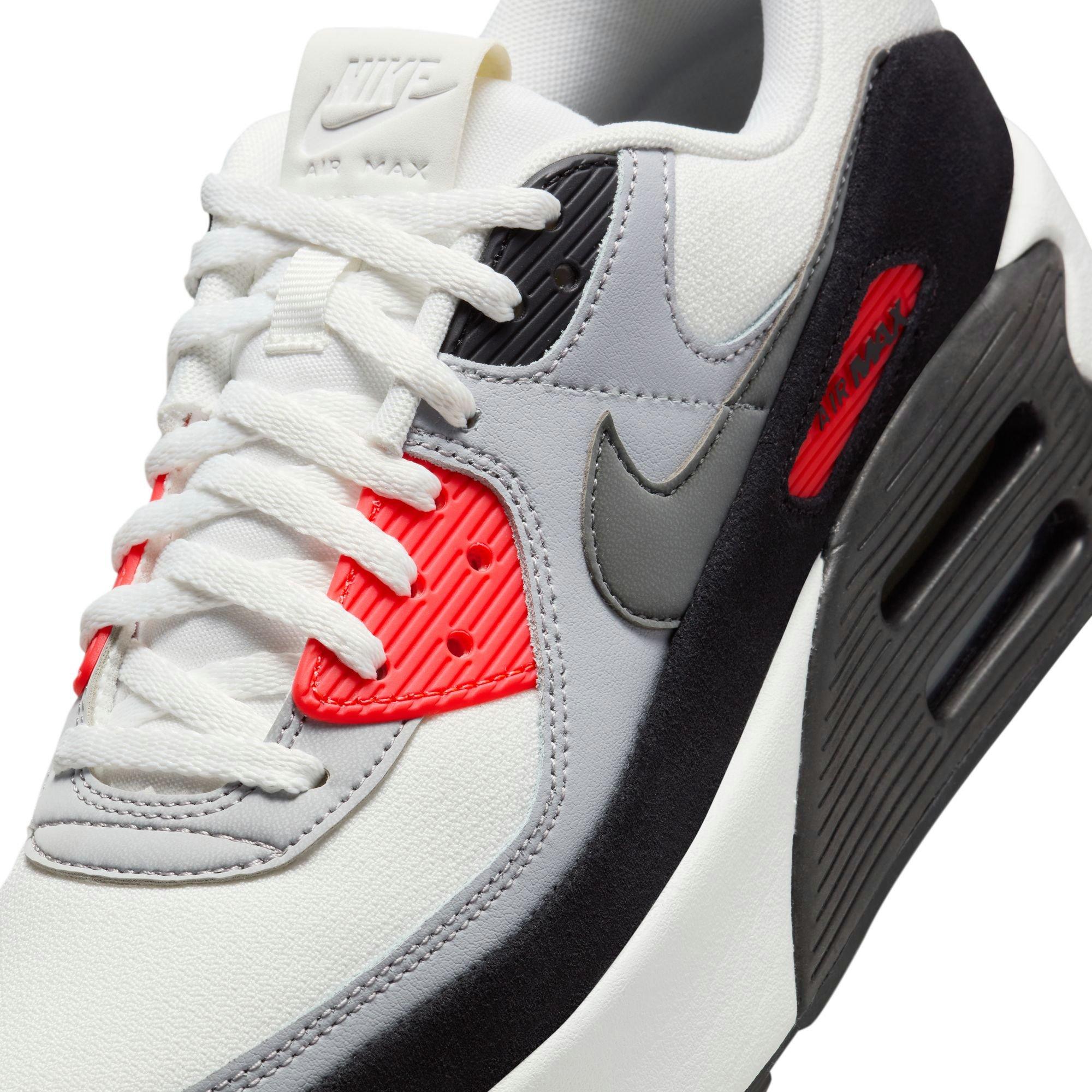 Nike Air Max 90 LV8 "Infrared" Women's Shoe - SUMMIT WHITE/INFRARED/BLACK Thumbnail View 4
